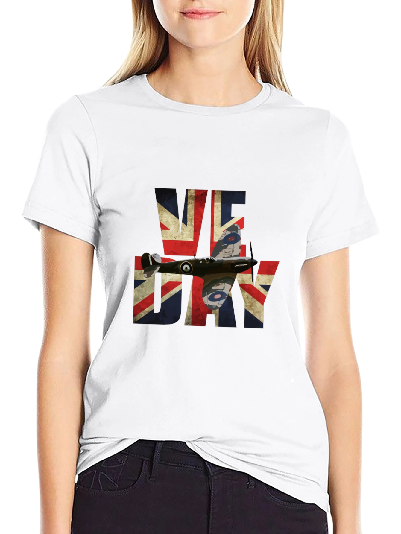 VE Day Spitfire Union Jack T-Shirt
