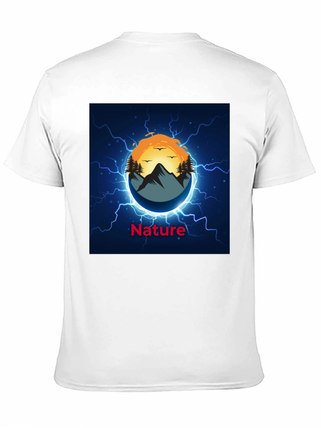 Nature Graphic Black T-Shirt