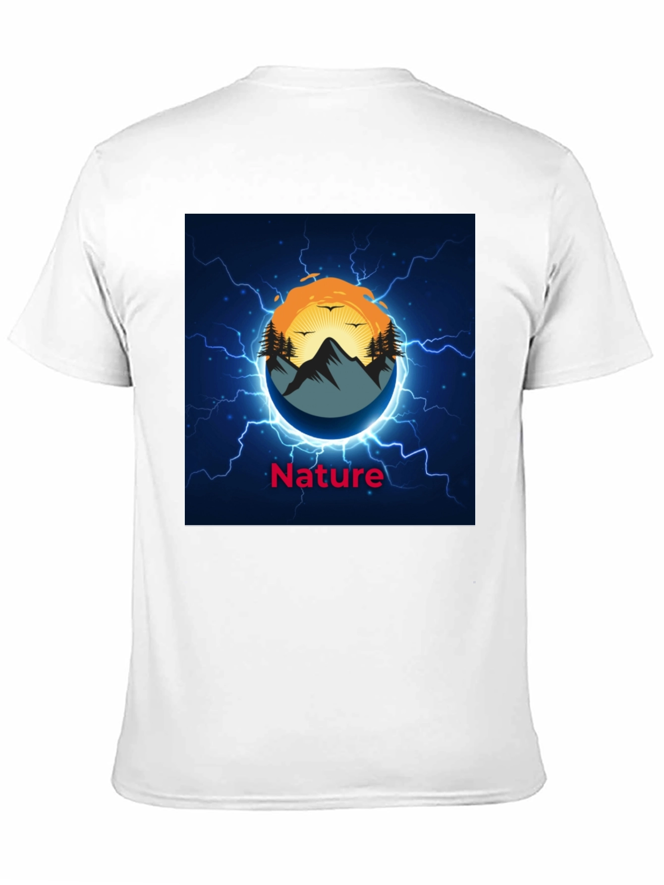 Nature Graphic Black T-Shirt