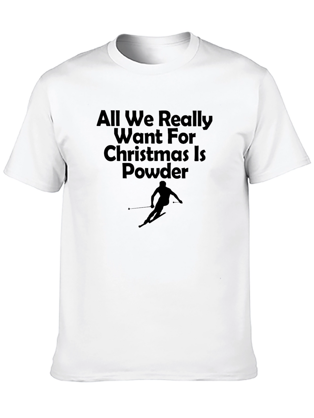 Powder Christmas T-Shirt | Holiday Ski Apparel