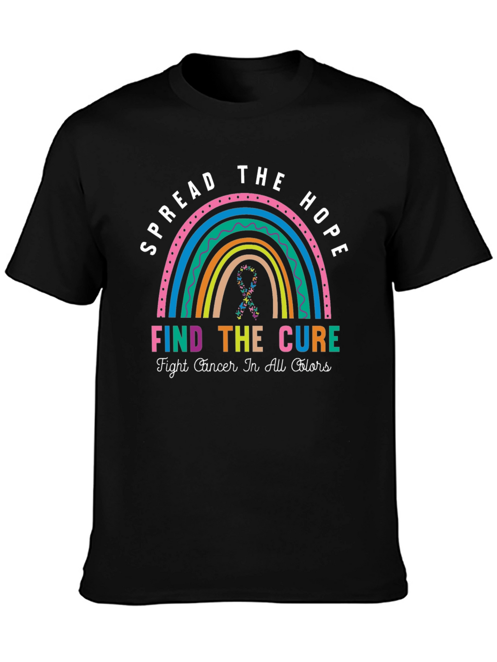 Spread Hope Cancer Awareness Rainbow T-Shirt