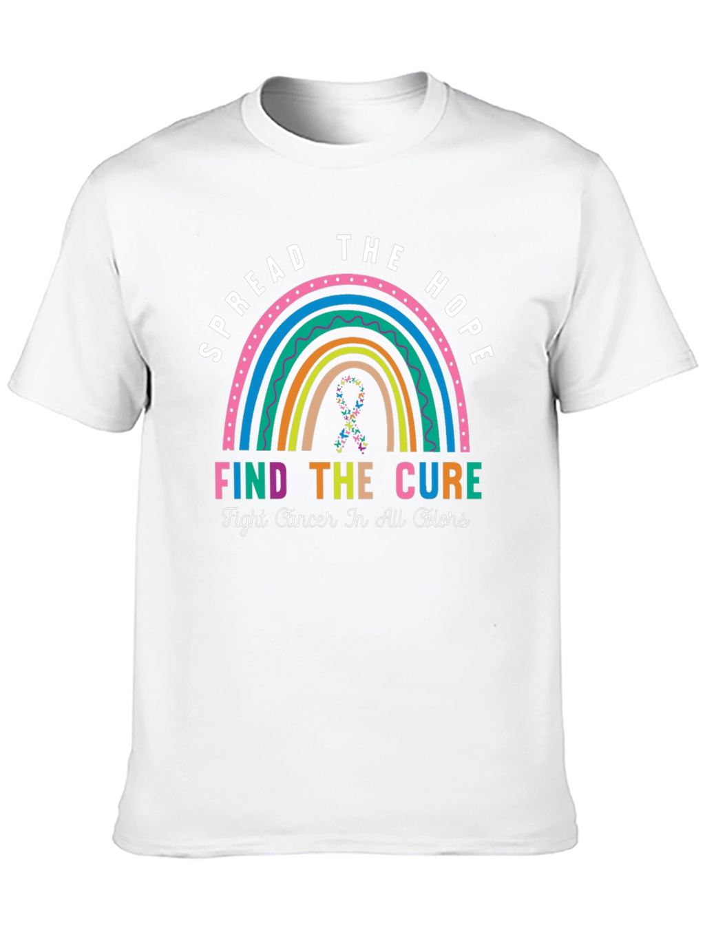 Spread Hope Cancer Awareness Rainbow T-Shirt