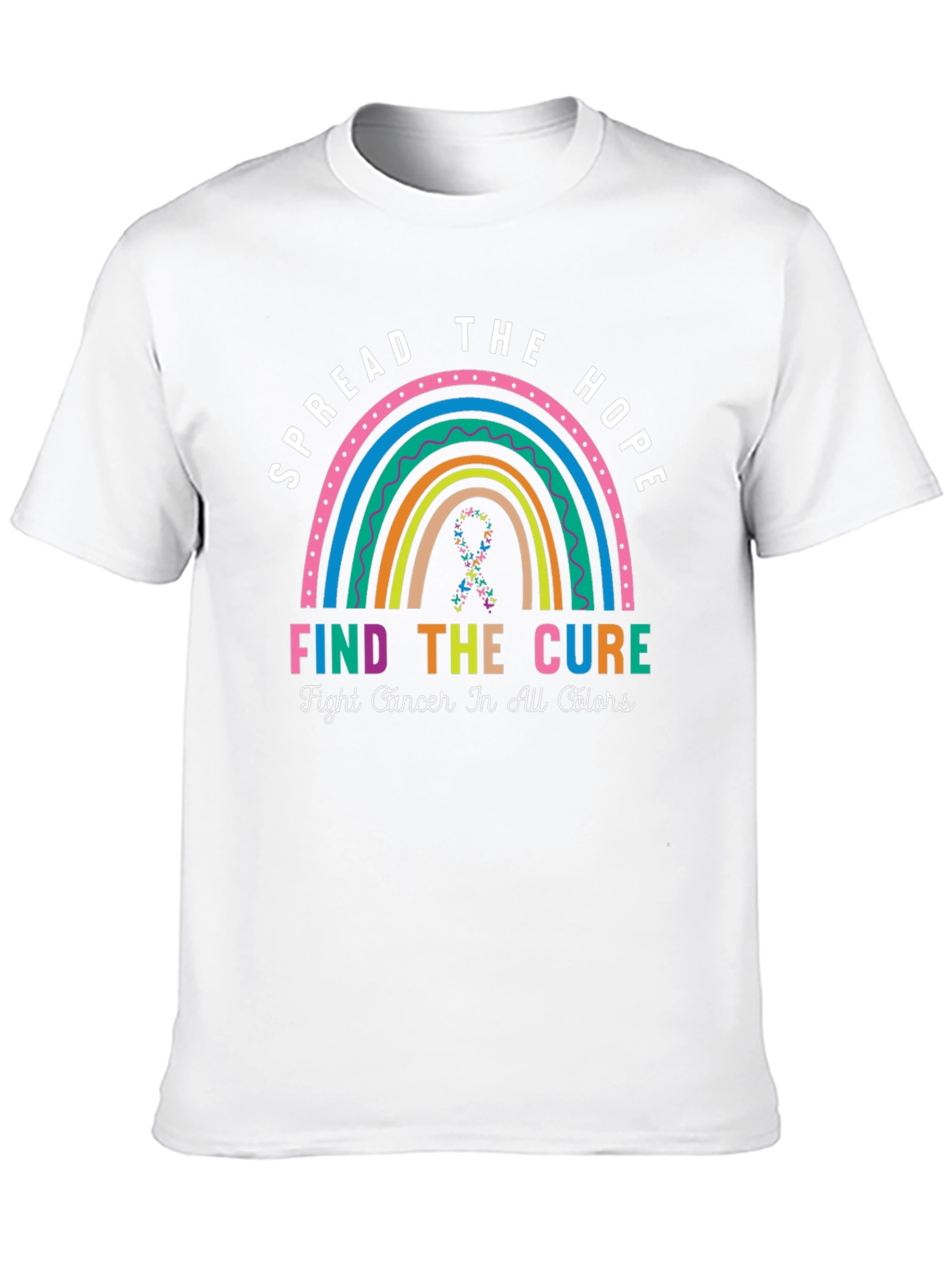 Spread Hope Cancer Awareness Rainbow T-Shirt