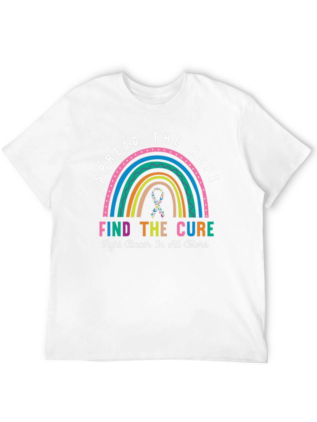 Spread Hope Cancer Awareness Rainbow T-Shirt