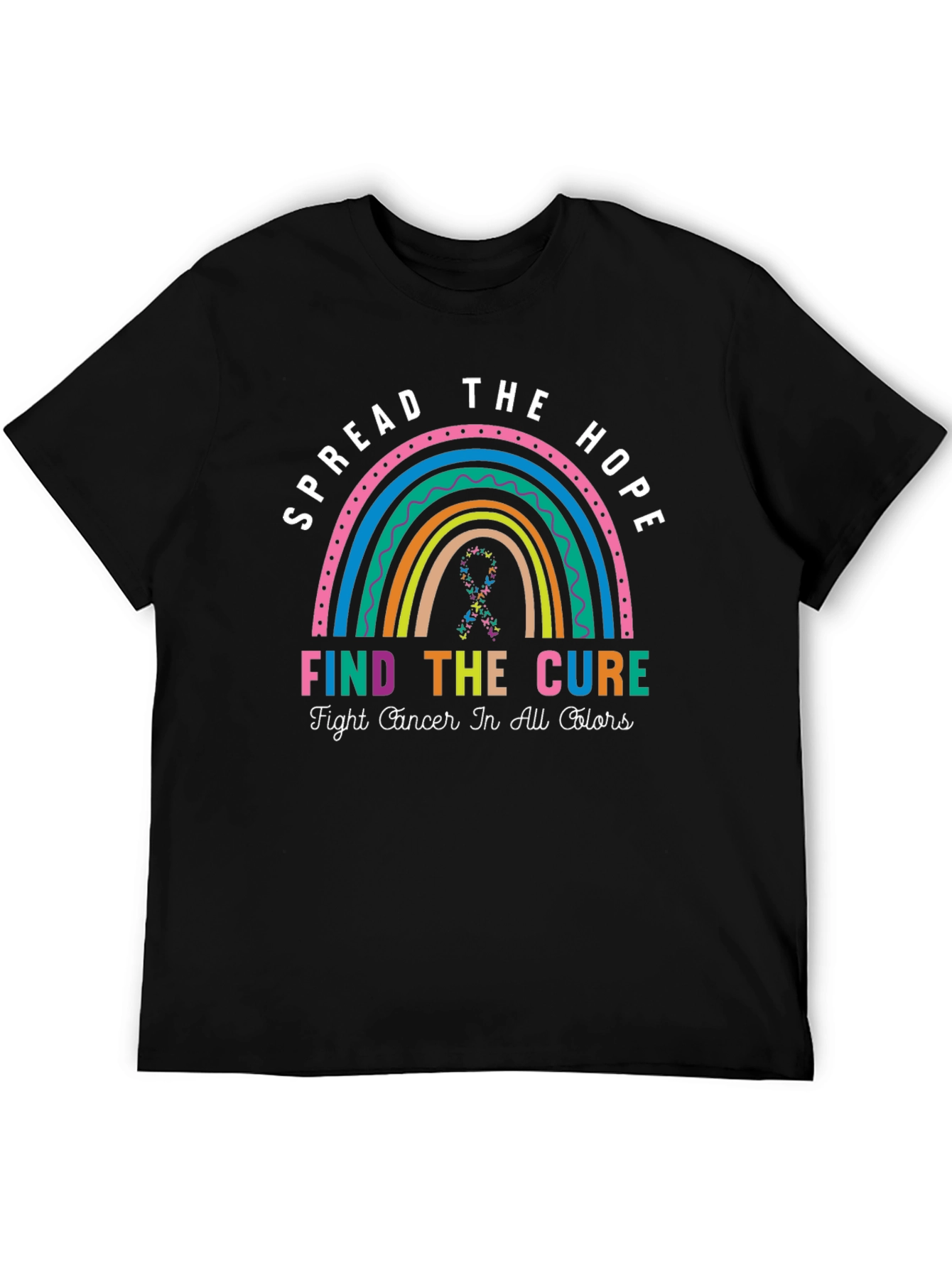 Spread Hope Cancer Awareness Rainbow T-Shirt