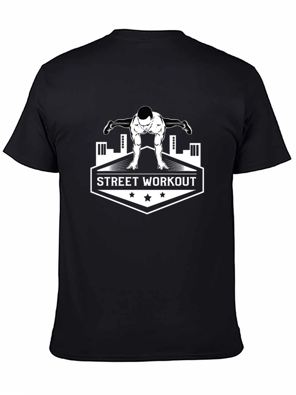 Street Workout Graphic T-Shirt - Black