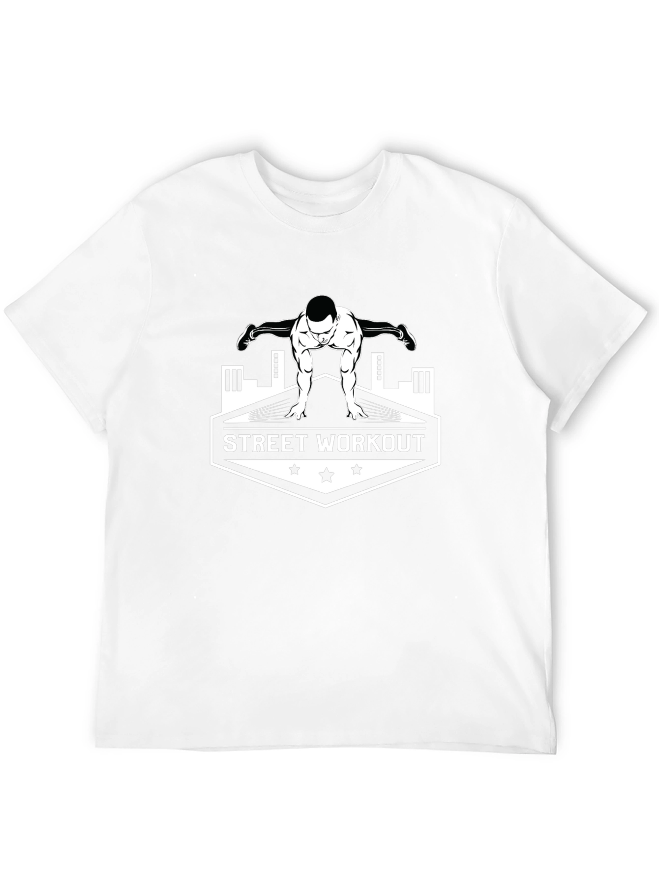 Street Workout Graphic T-Shirt - Black