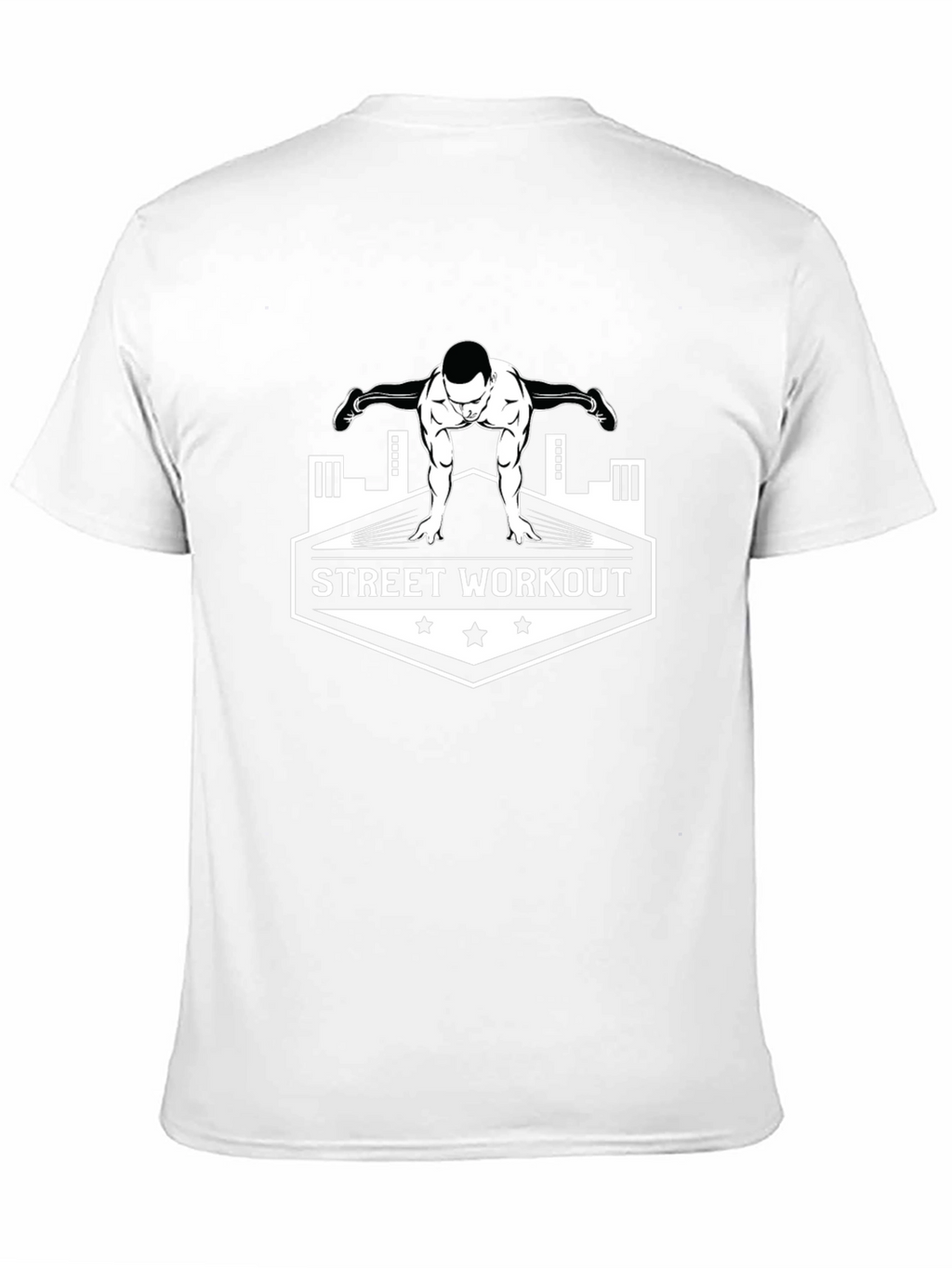 Street Workout Graphic T-Shirt - Black