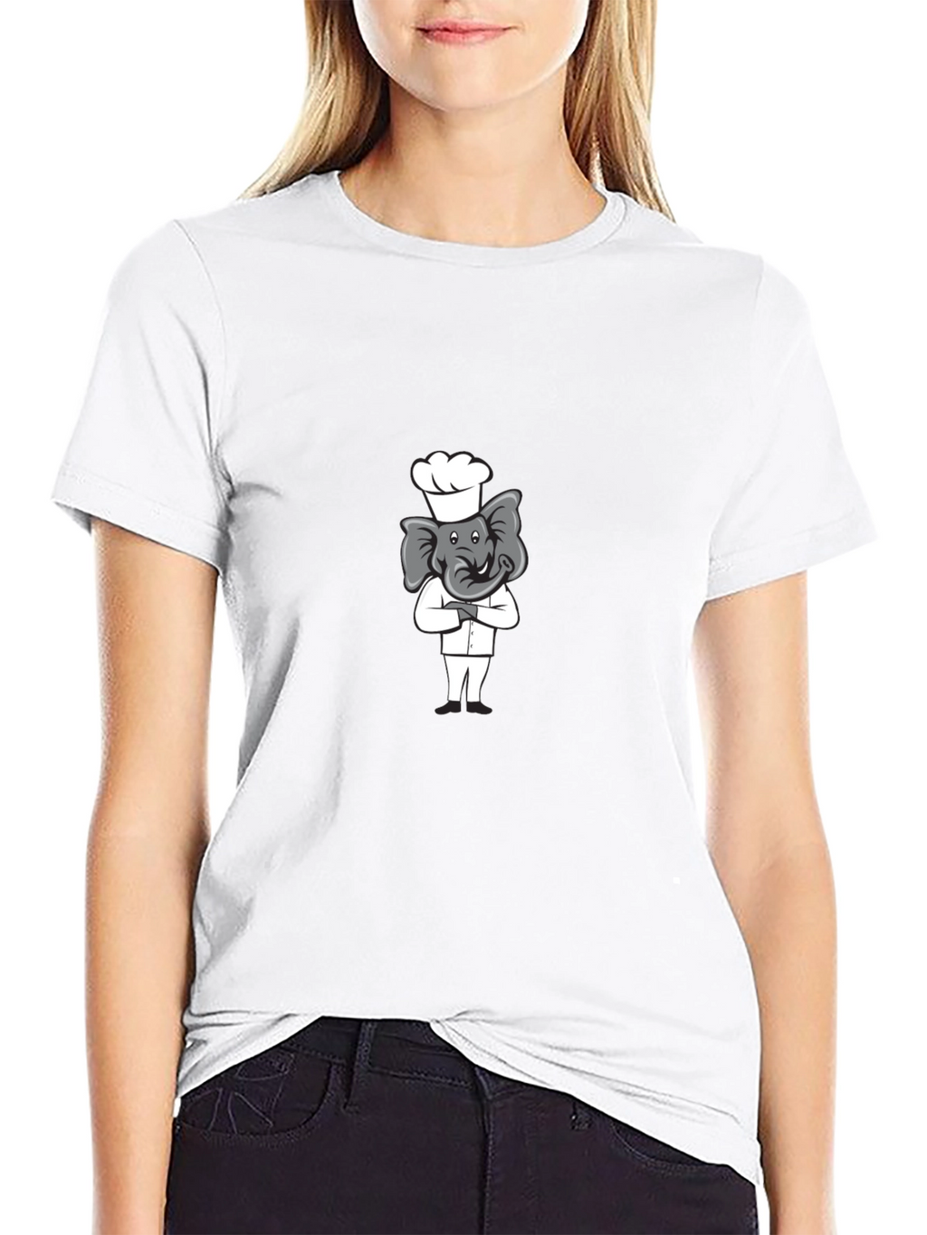 Chef Elephant T-Shirt - Cute Cartoon Design