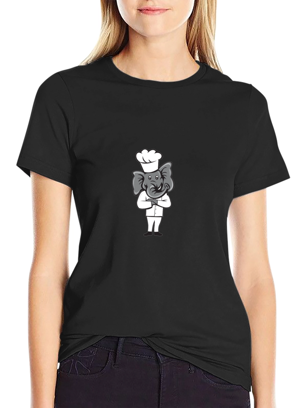 Chef Elephant T-Shirt - Cute Cartoon Design