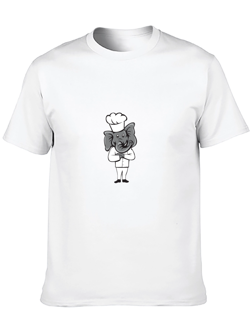 Chef Elephant T-Shirt - Cute Cartoon Design