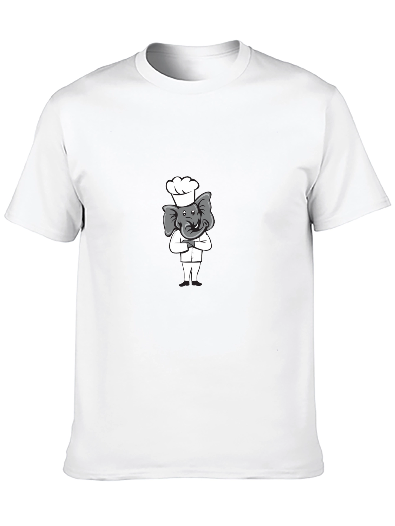 Chef Elephant T-Shirt - Cute Cartoon Design