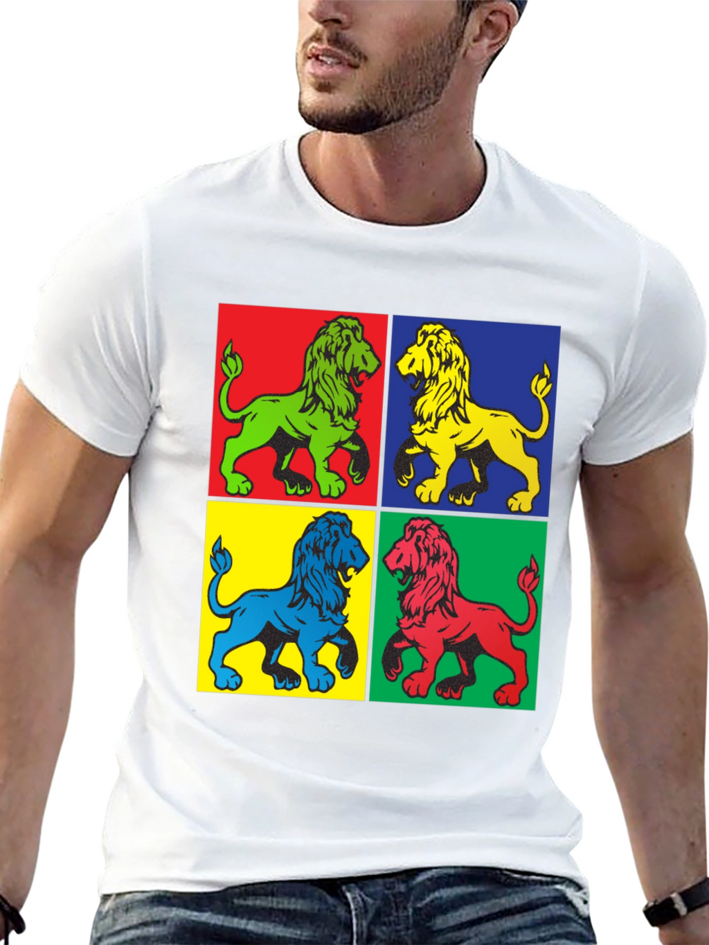 Pop Art Lion Graphic Tee