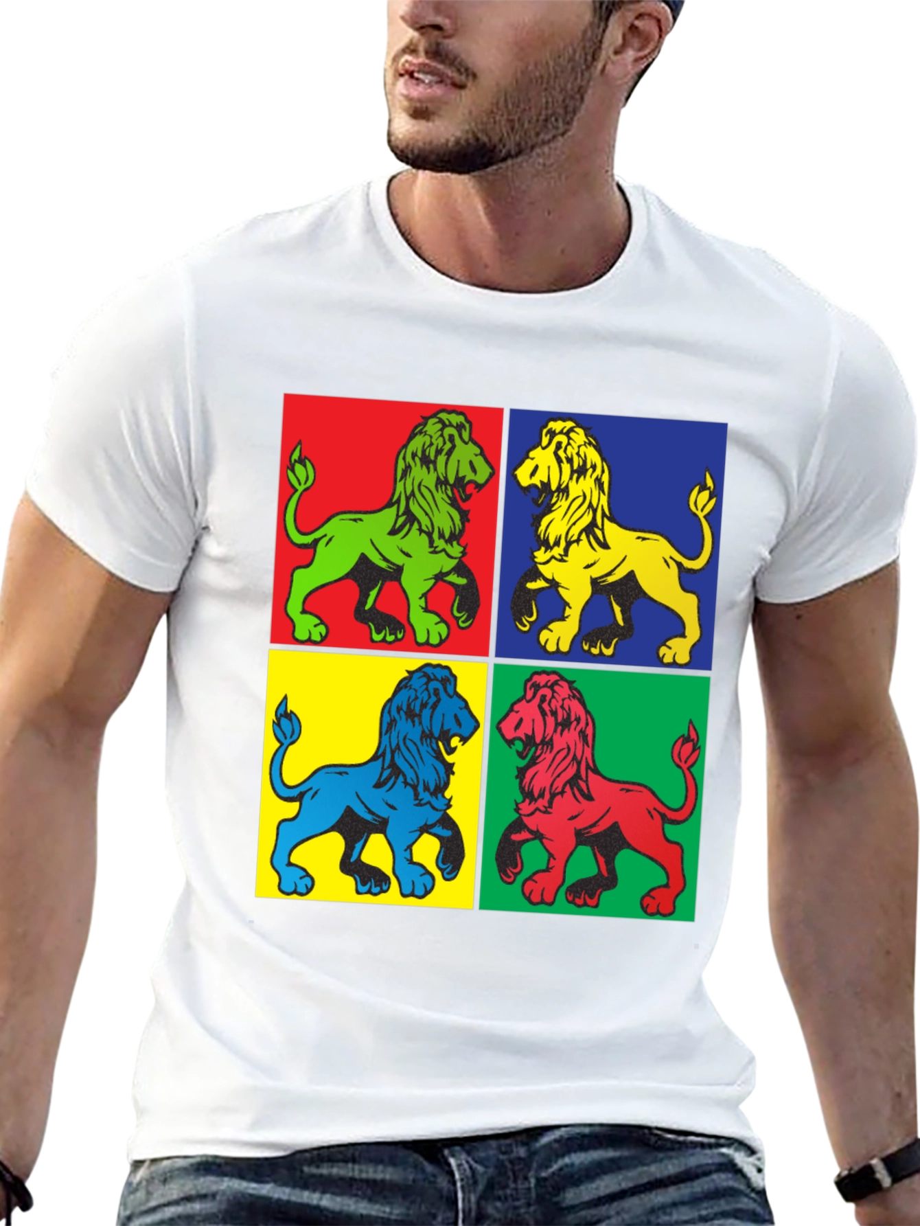 Pop Art Lion Graphic Tee