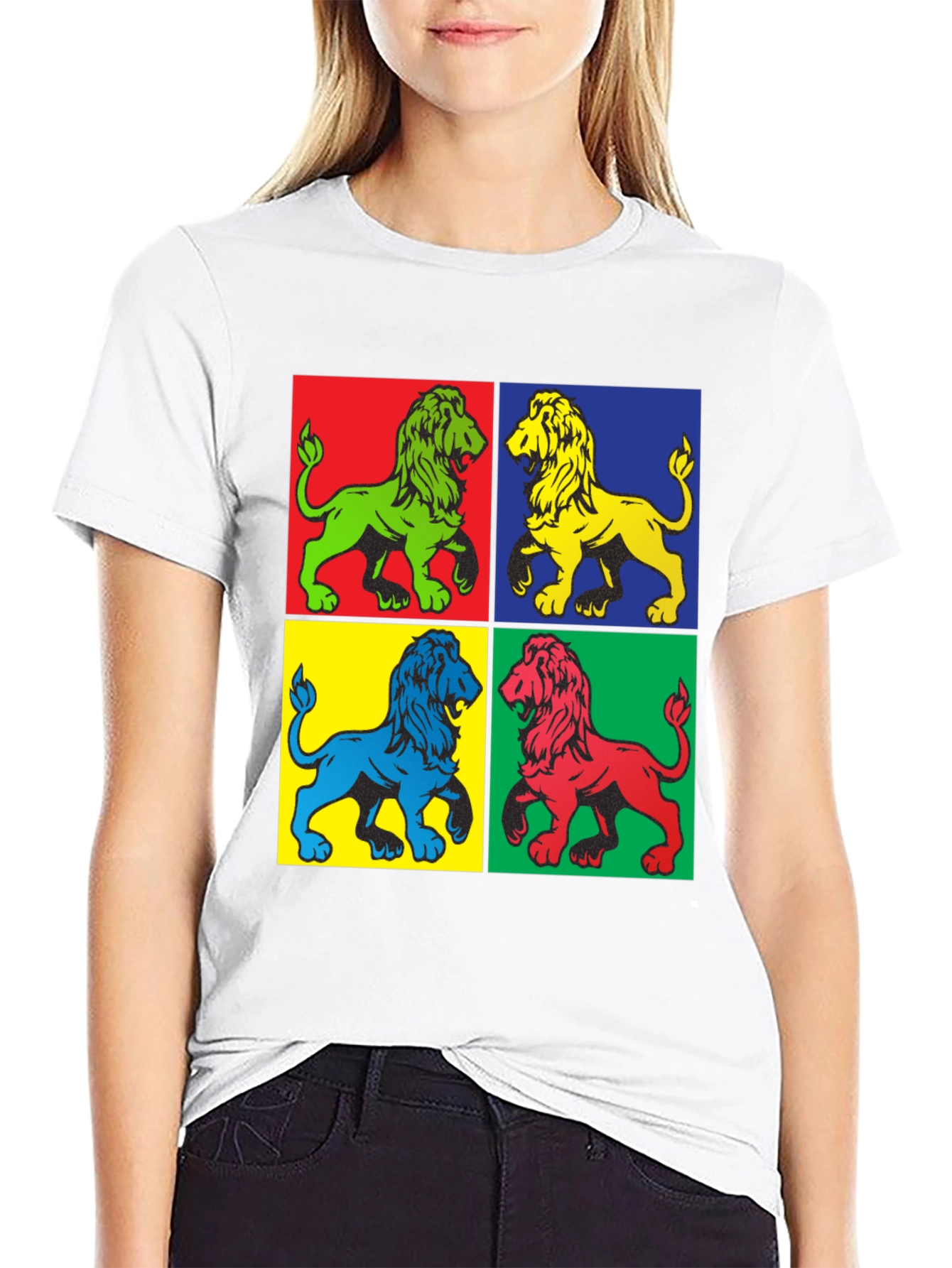Pop Art Lion Graphic Tee