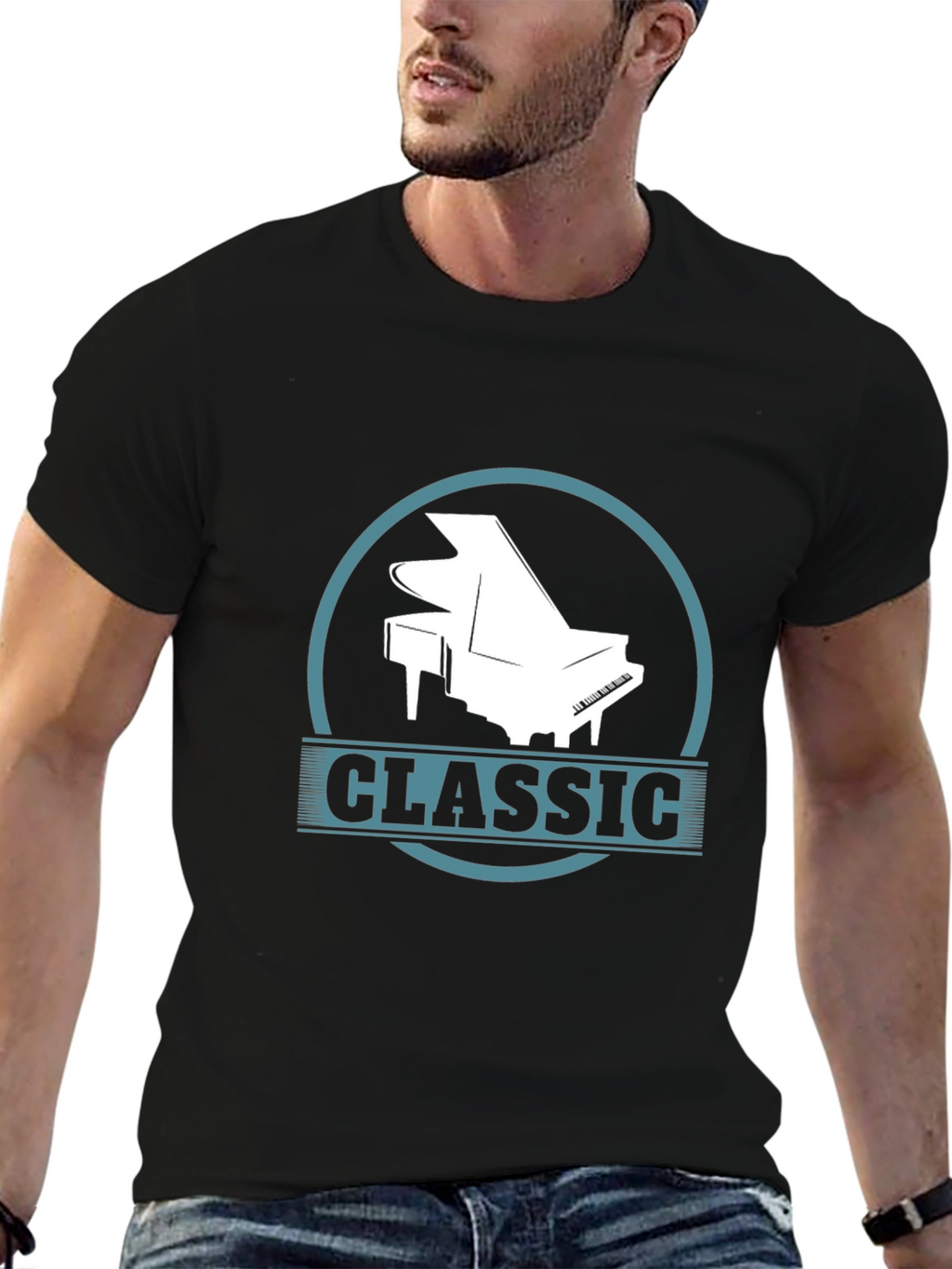 Classic Piano T-Shirt - Stylish Music Tee