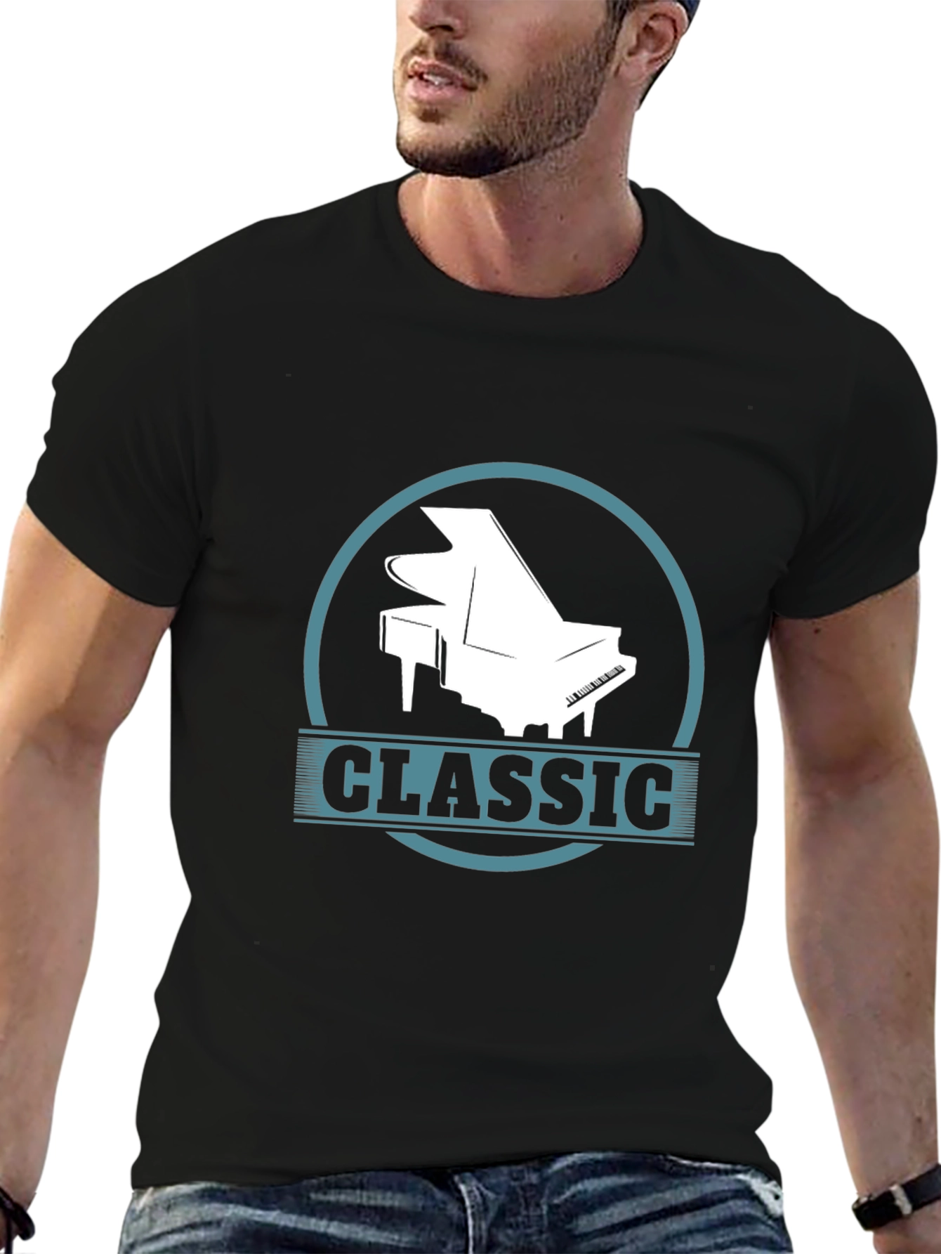 Classic Piano T-Shirt - Stylish Music Tee