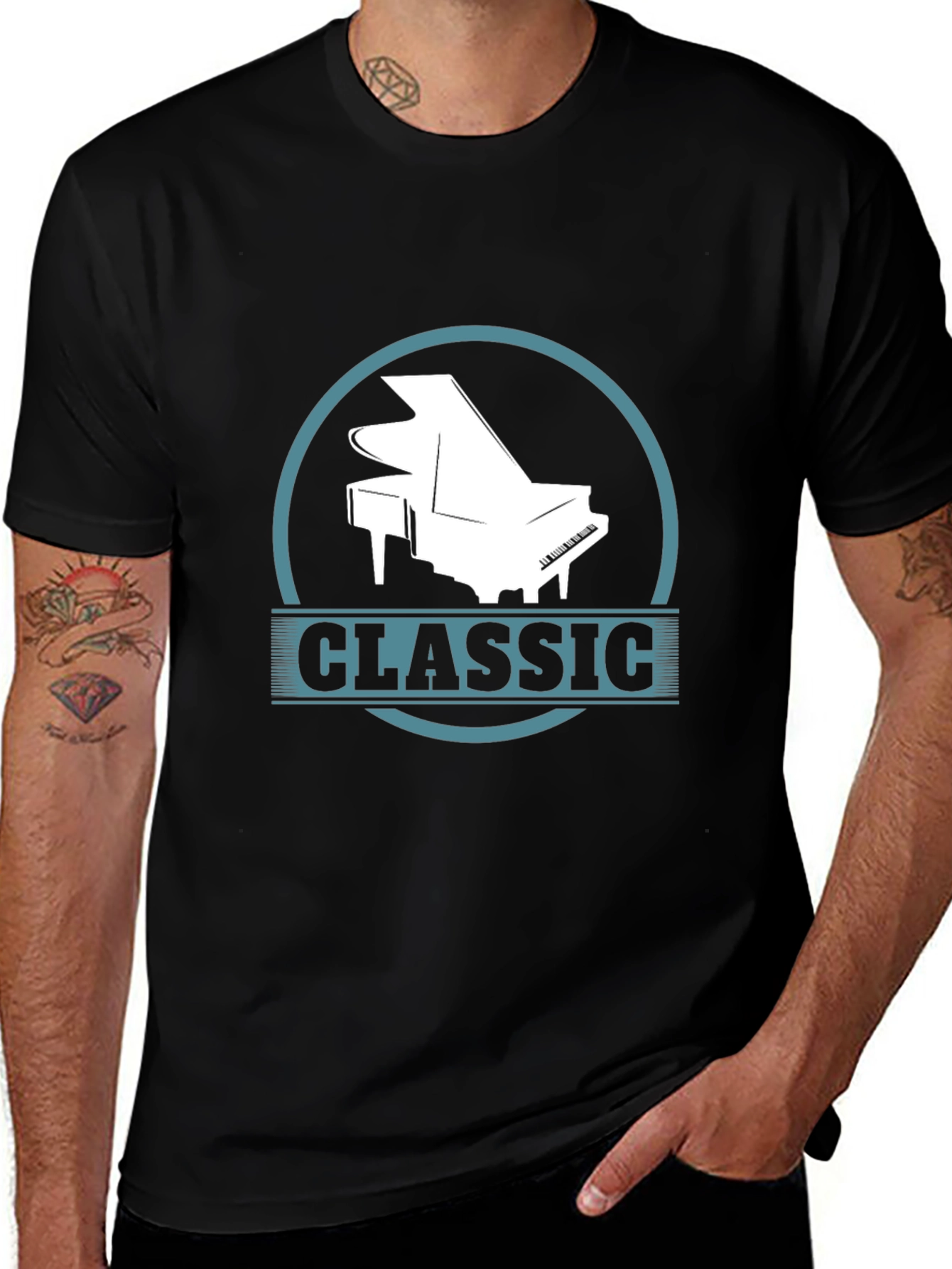 Classic Piano T-Shirt - Stylish Music Tee