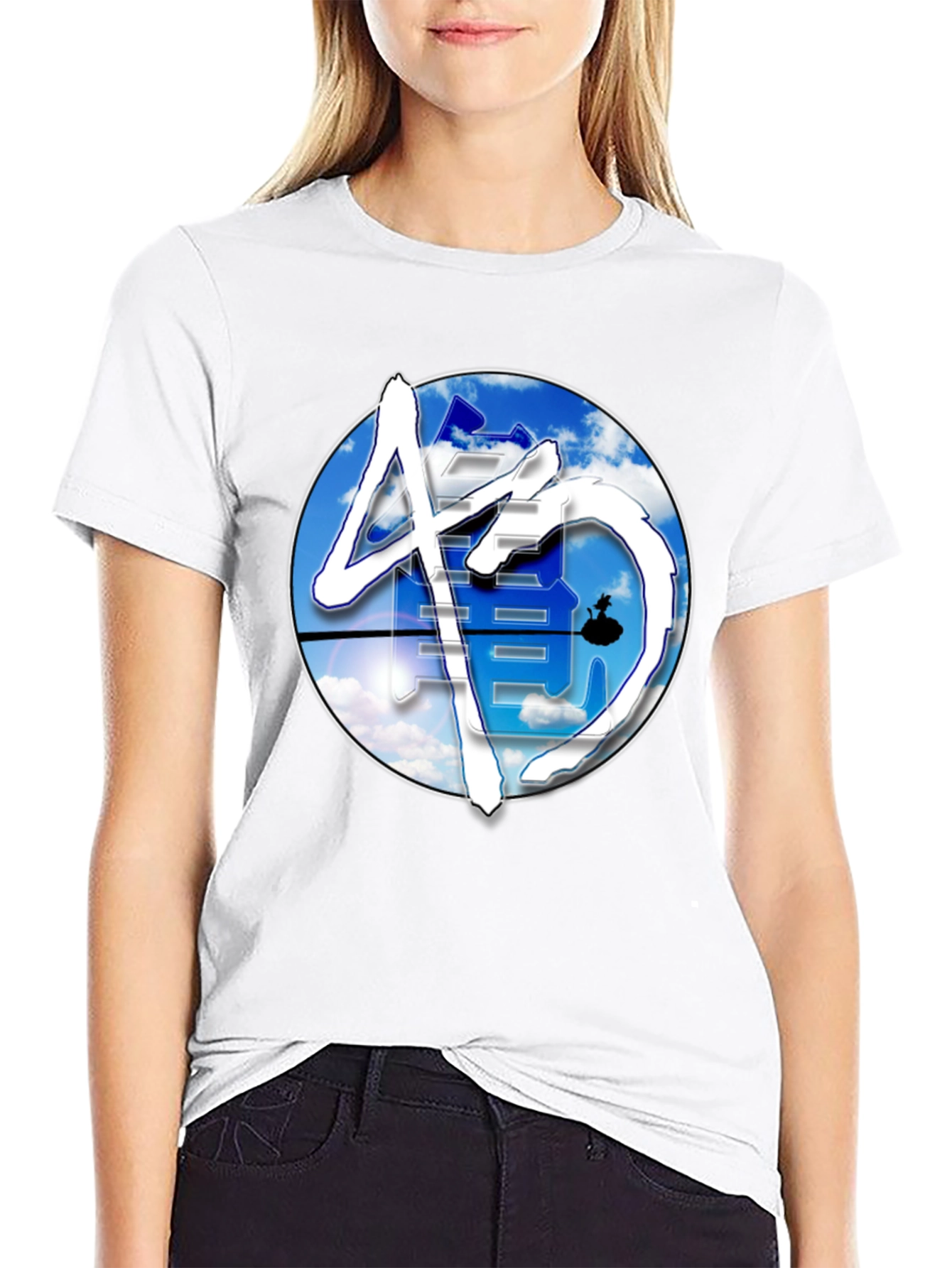 Sky Dragon Kanji Black T-Shirt