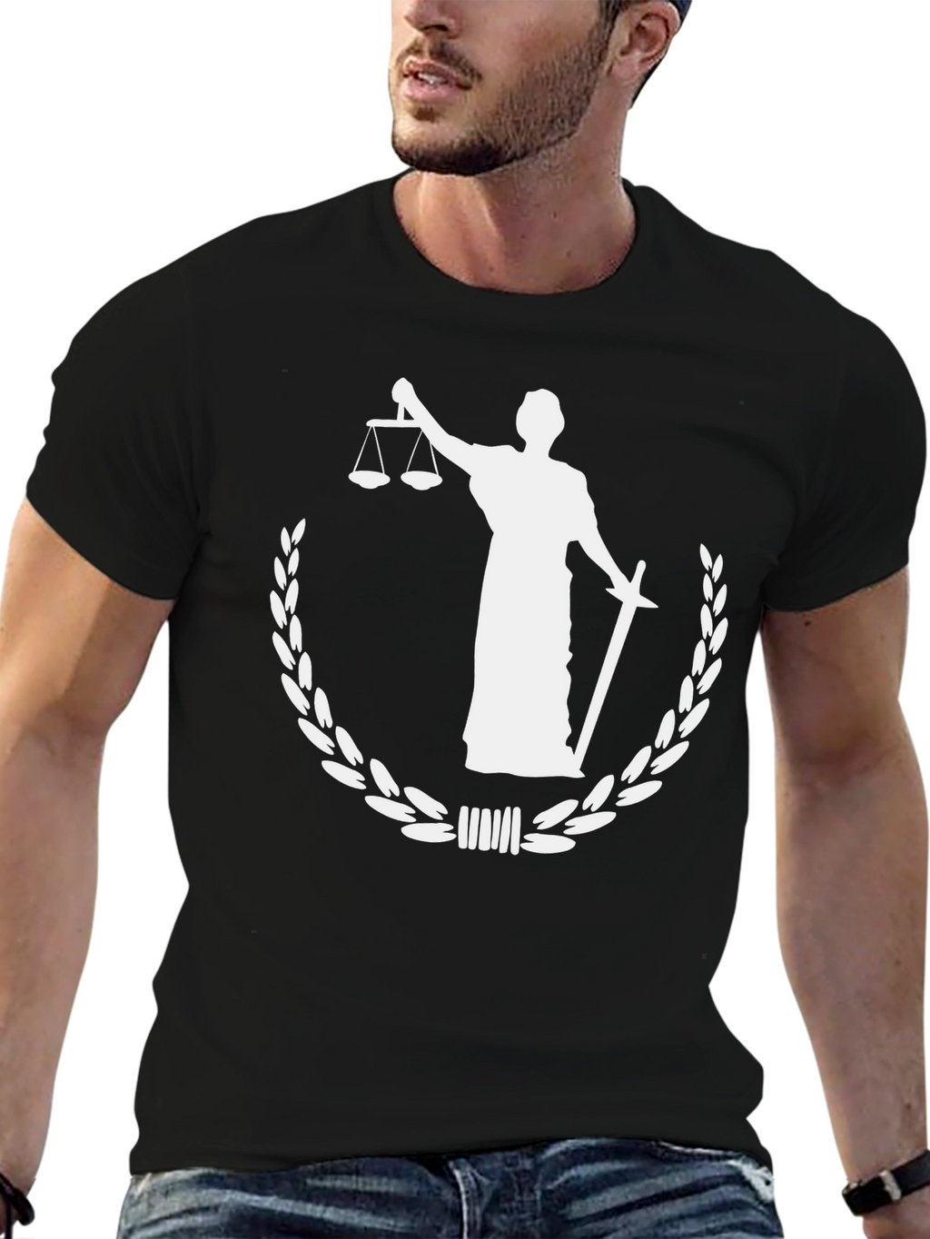 Justice T-Shirt - Scales & Sword Graphic Tee