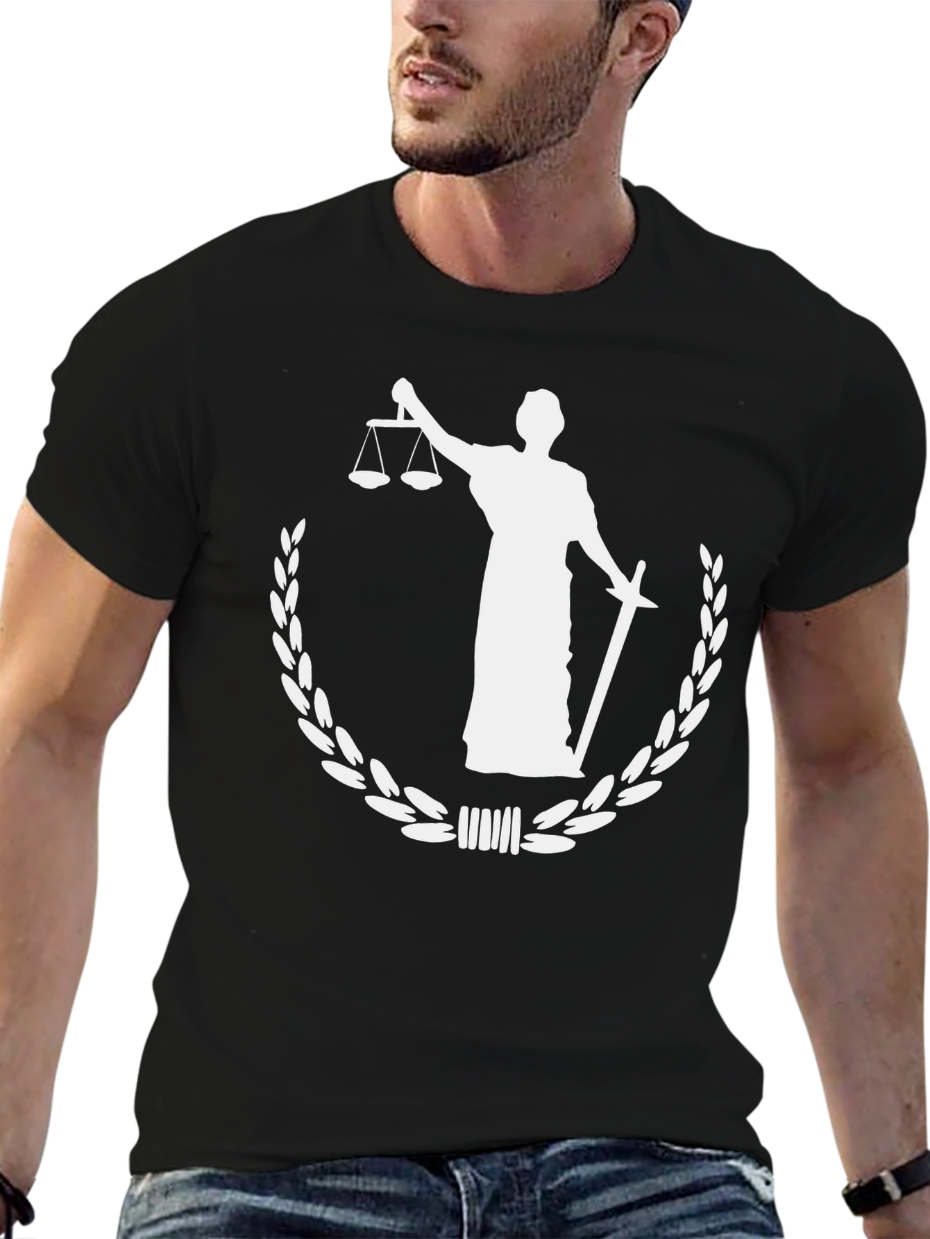 Justice T-Shirt - Scales & Sword Graphic Tee