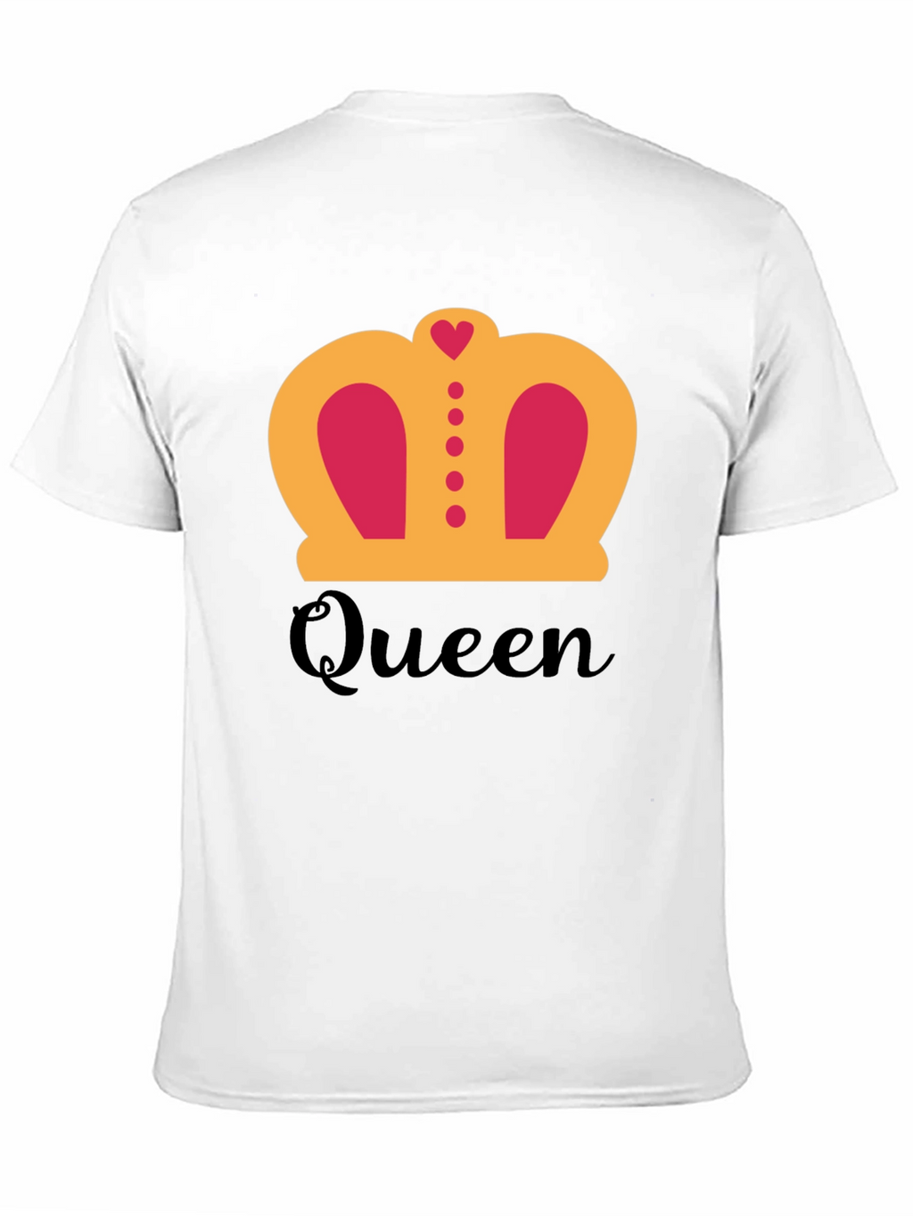 Queen Crown Graphic T-Shirt - Black