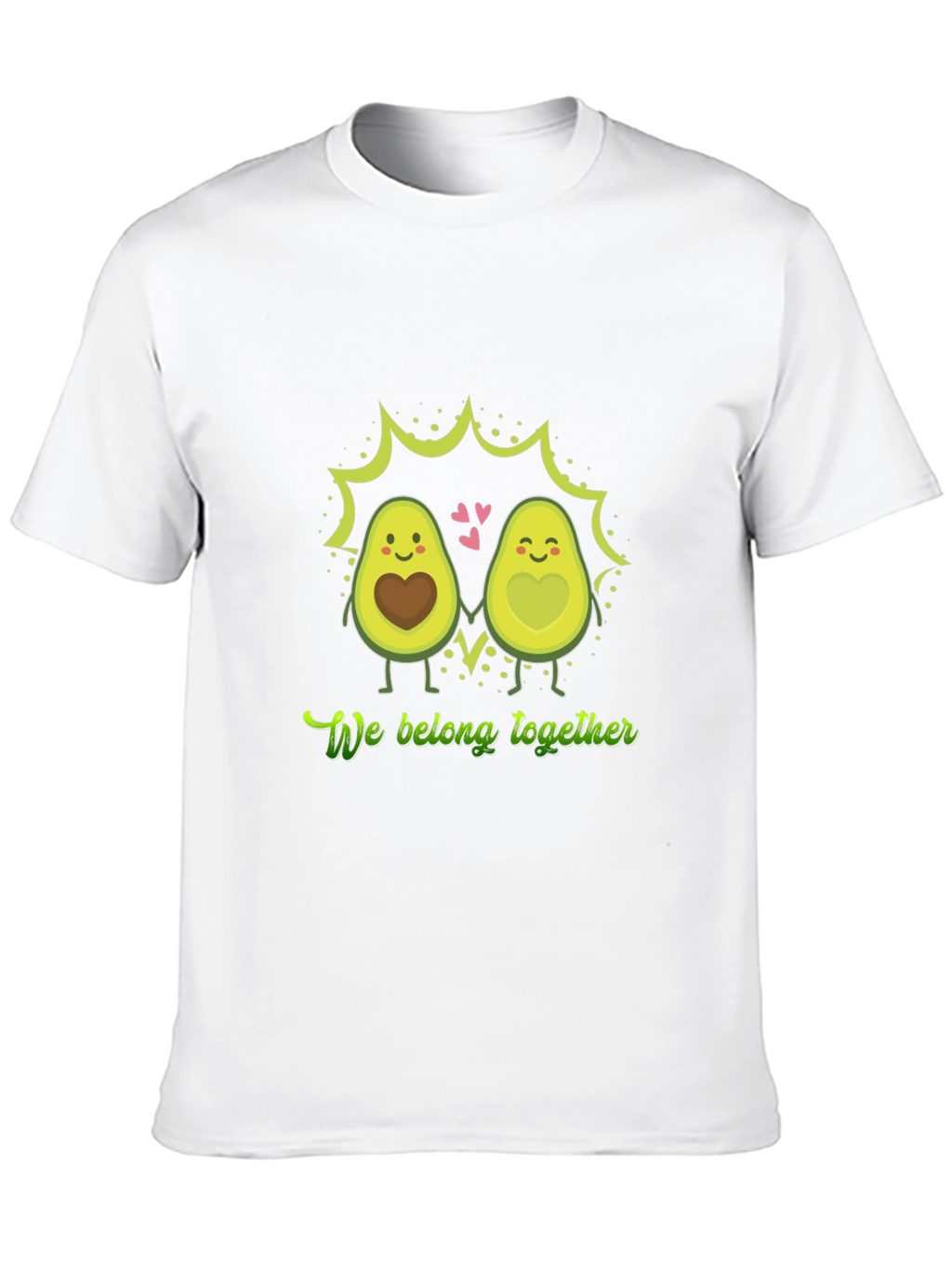 Matching Avocado Couple T-Shirt - We Belong Together