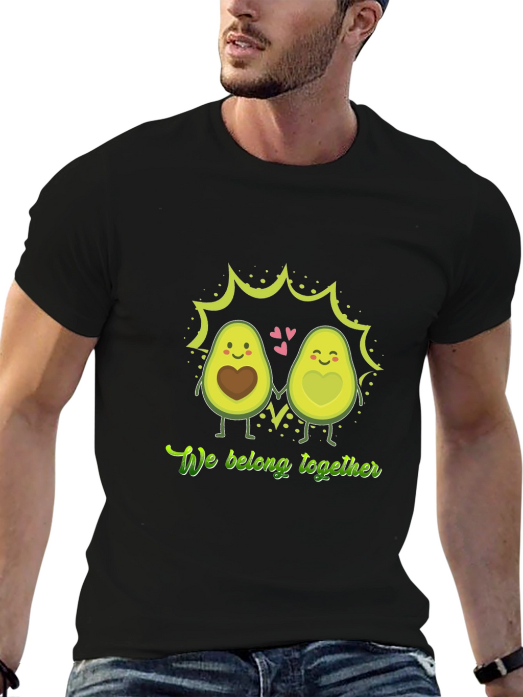 Matching Avocado Couple T-Shirt - We Belong Together
