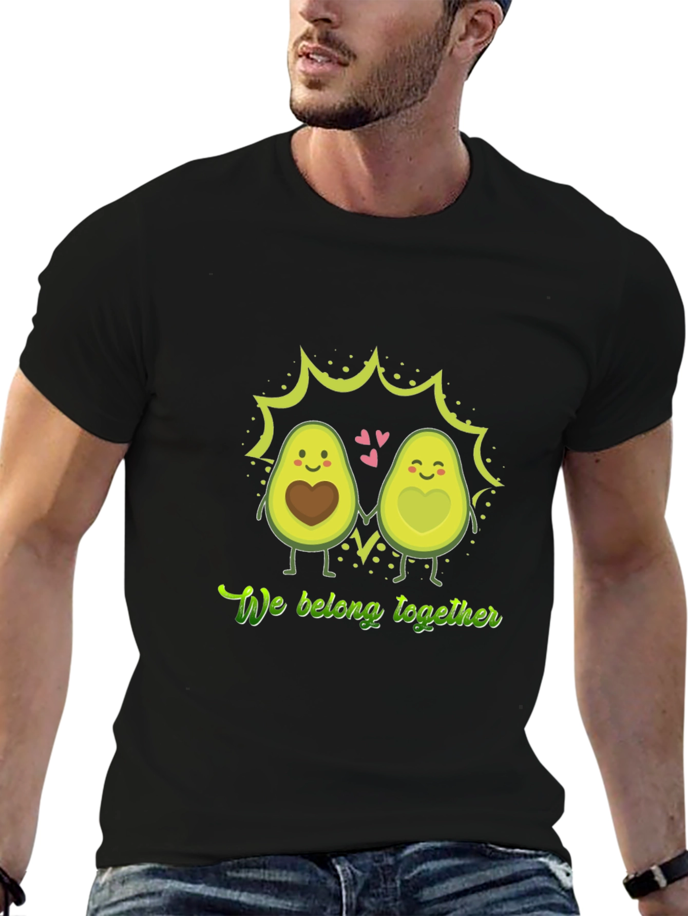Matching Avocado Couple T-Shirt - We Belong Together