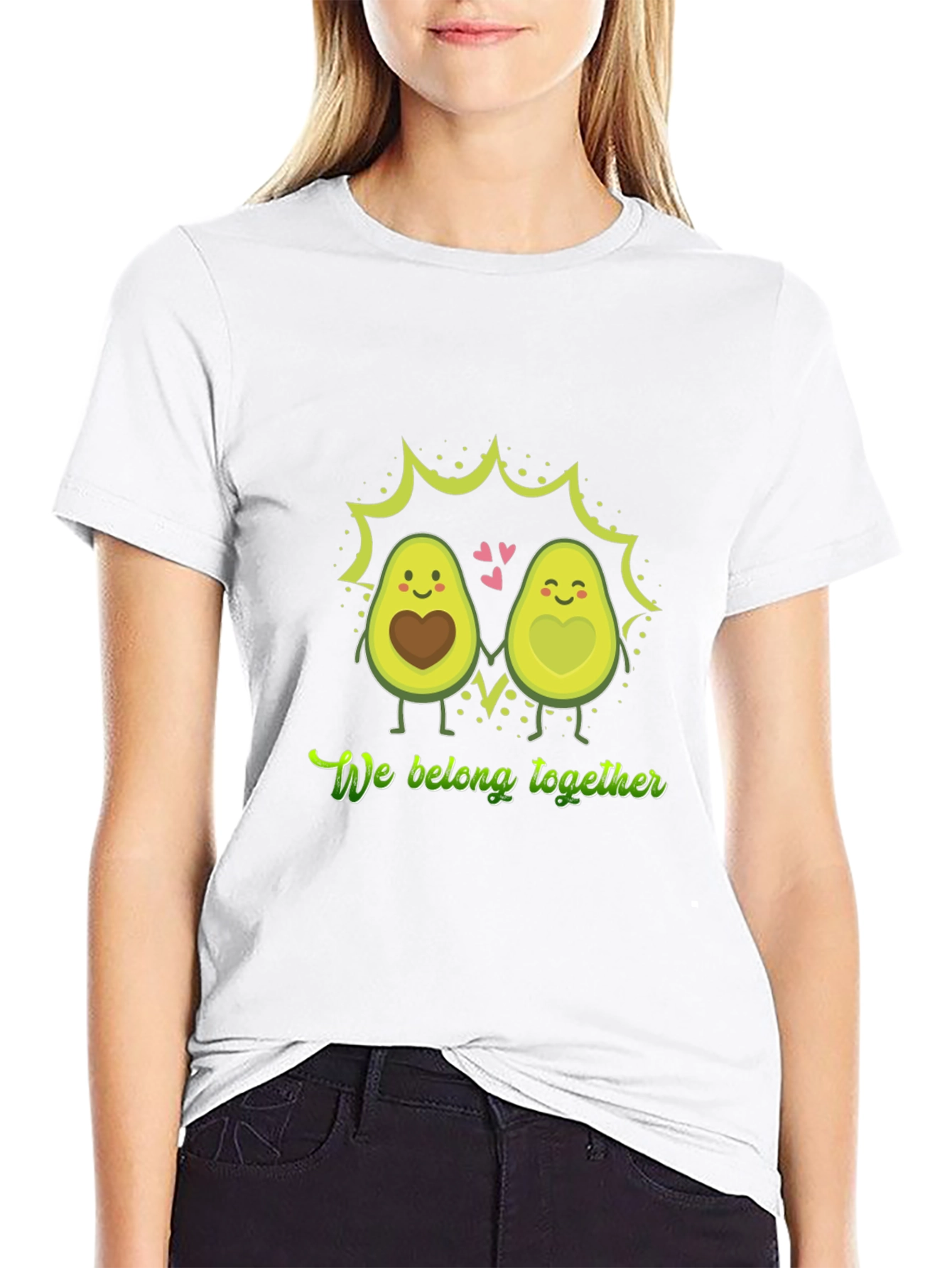 Matching Avocado Couple T-Shirt - We Belong Together
