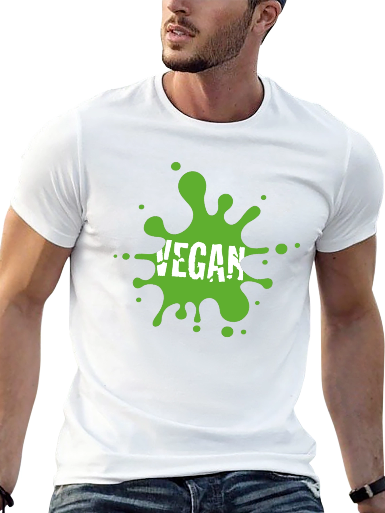 Vegan Splatter T-Shirt - Eco-Friendly & Stylish
