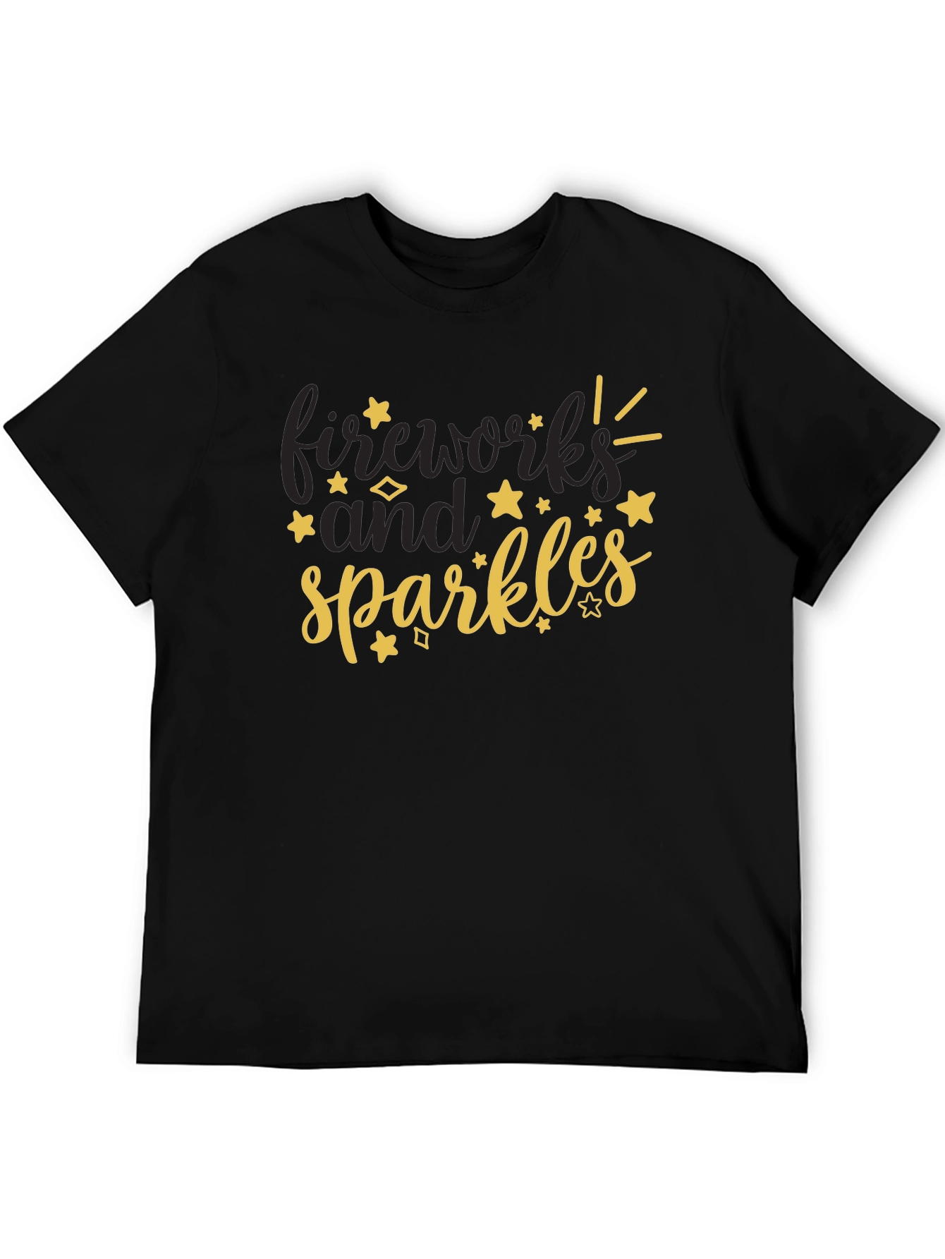 Fireworks and Sparkles Graphic T-Shirt