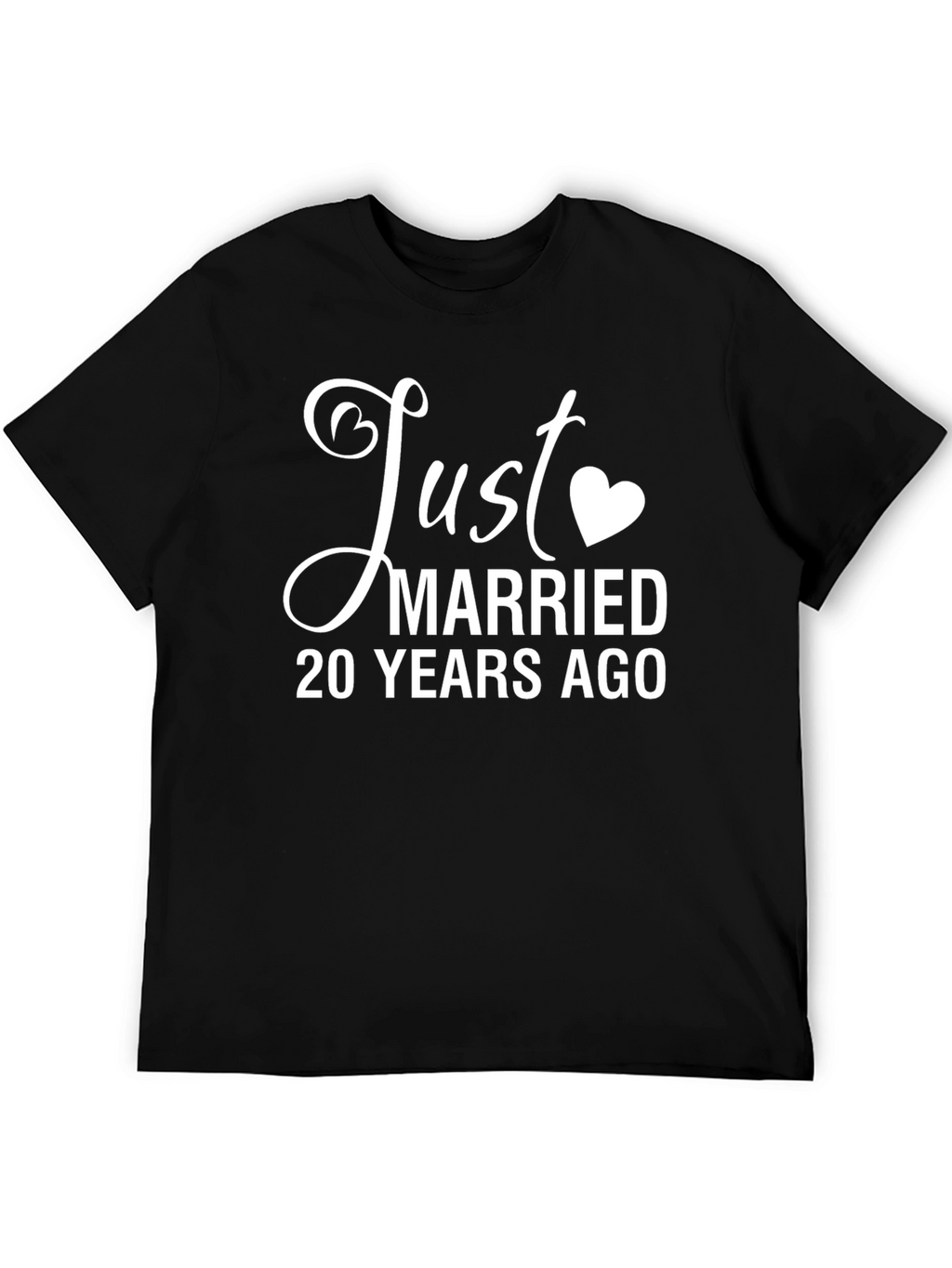Just Married 20 Years Ago Anniversary T-Shirt
