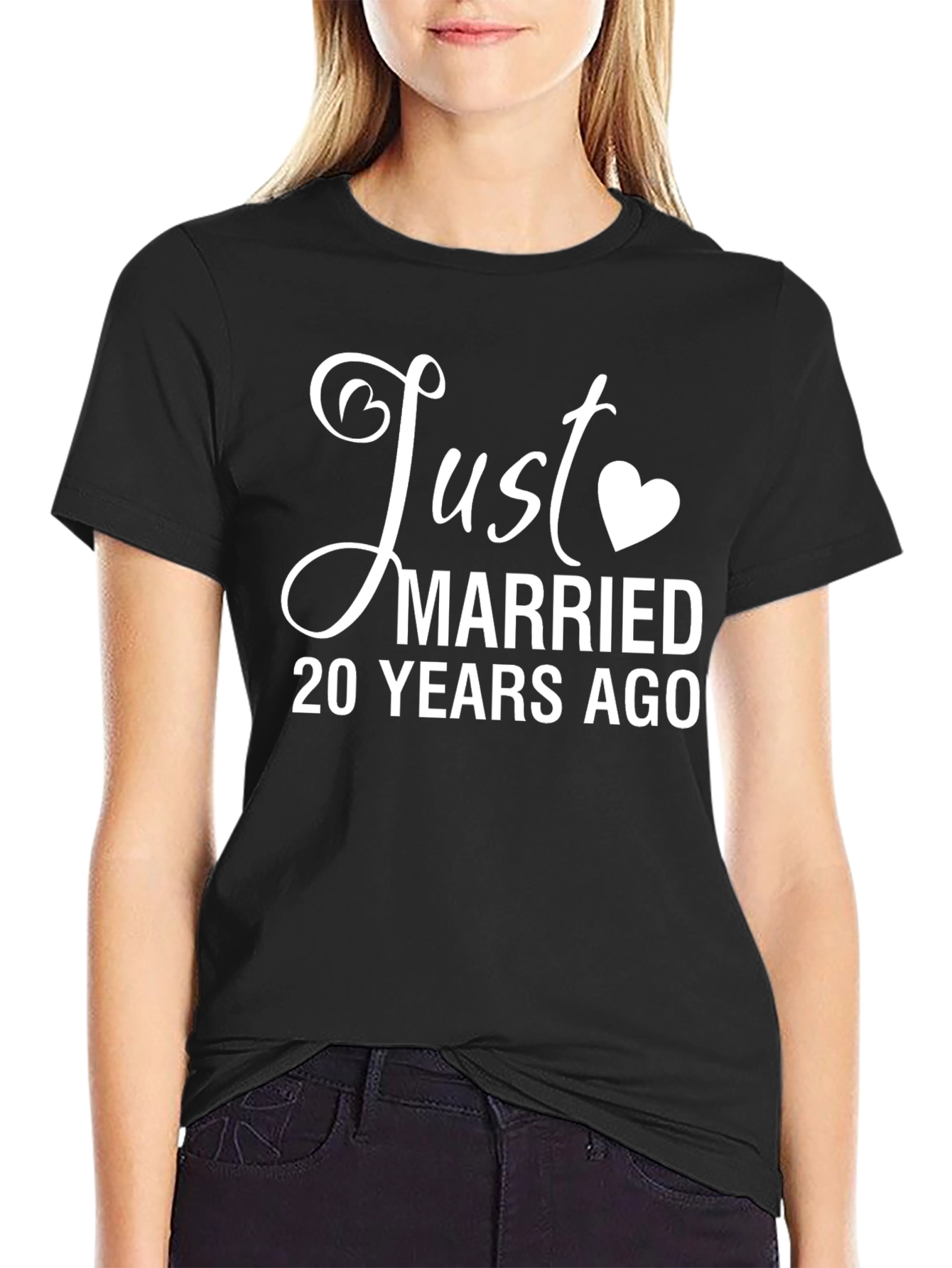 Just Married 20 Years Ago Anniversary T-Shirt