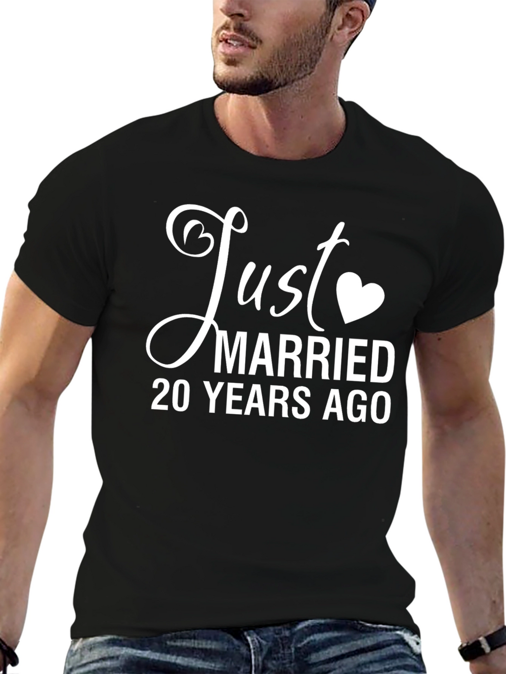 Just Married 20 Years Ago Anniversary T-Shirt