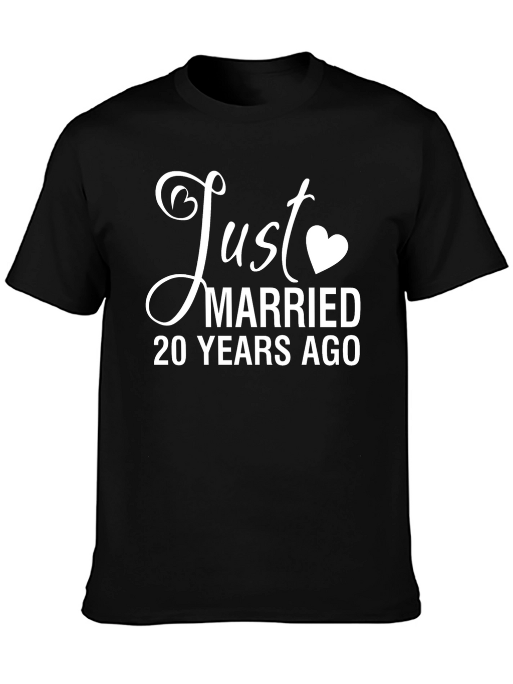 Just Married 20 Years Ago Anniversary T-Shirt