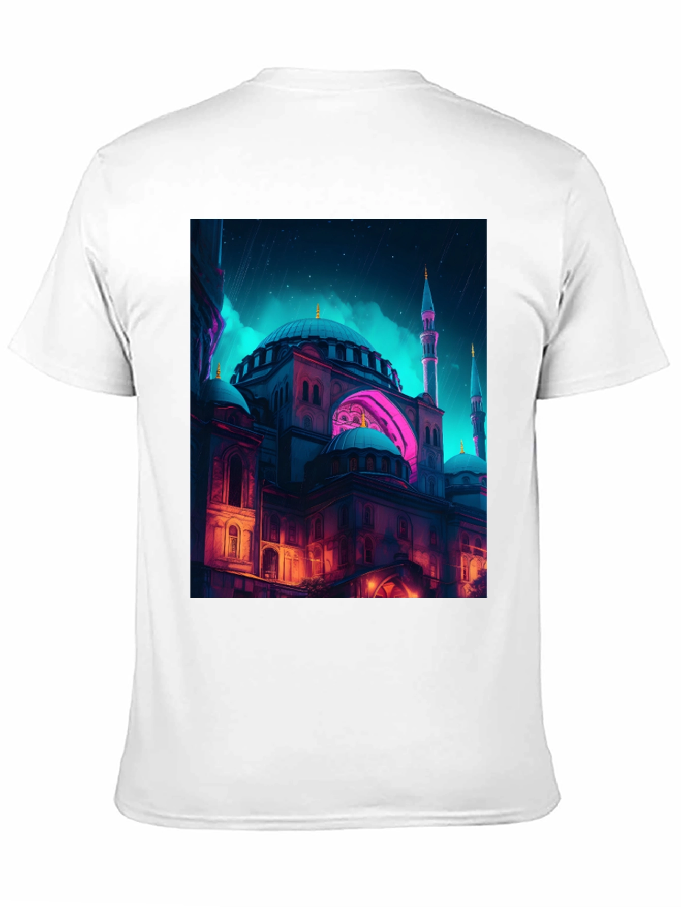Mosque Print Black T-Shirt