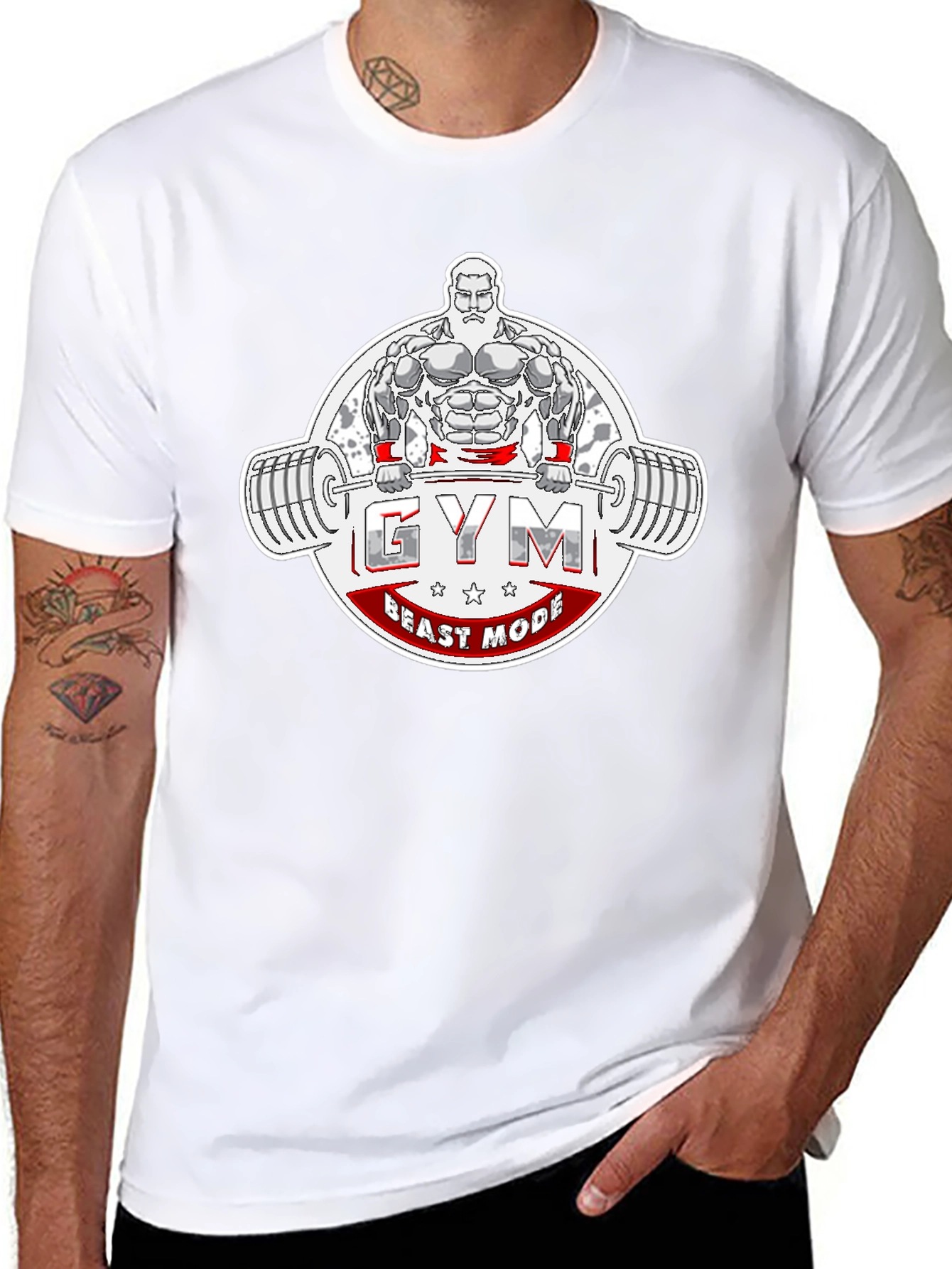 Gym Beast Mode T-Shirt - Black