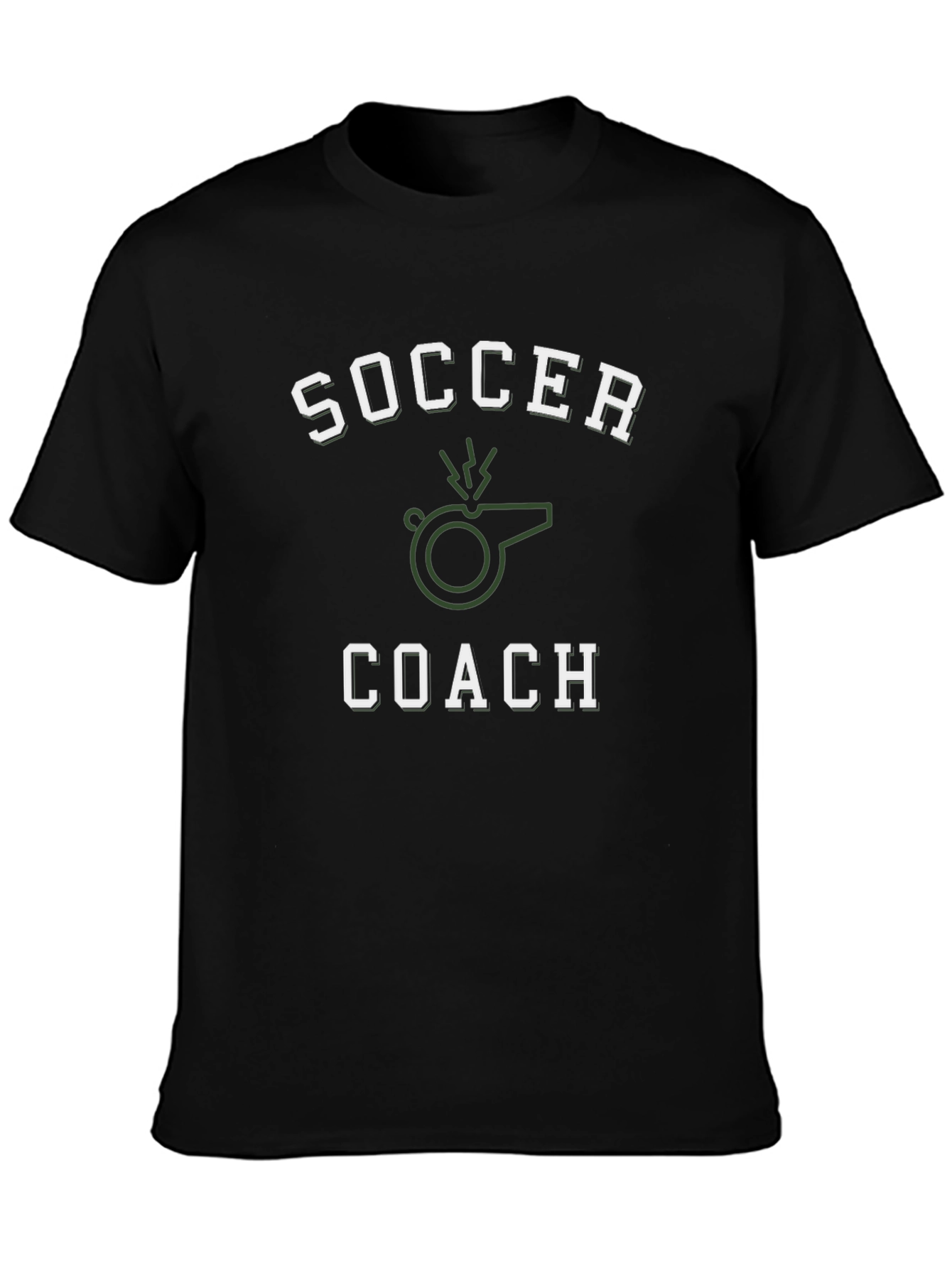 Soccer Coach T-Shirt - Whistle Graphic Tee
