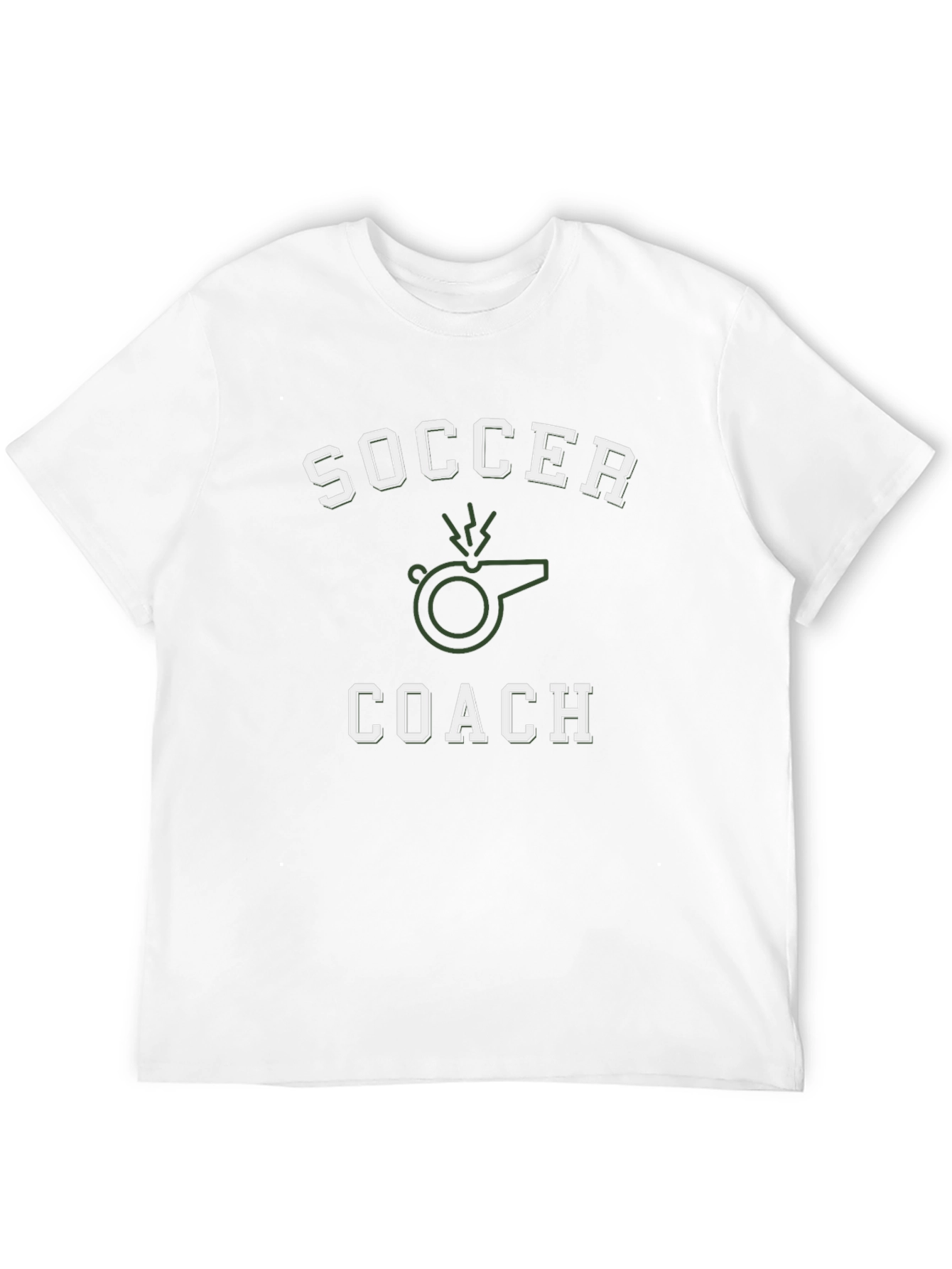 Soccer Coach T-Shirt - Whistle Graphic Tee