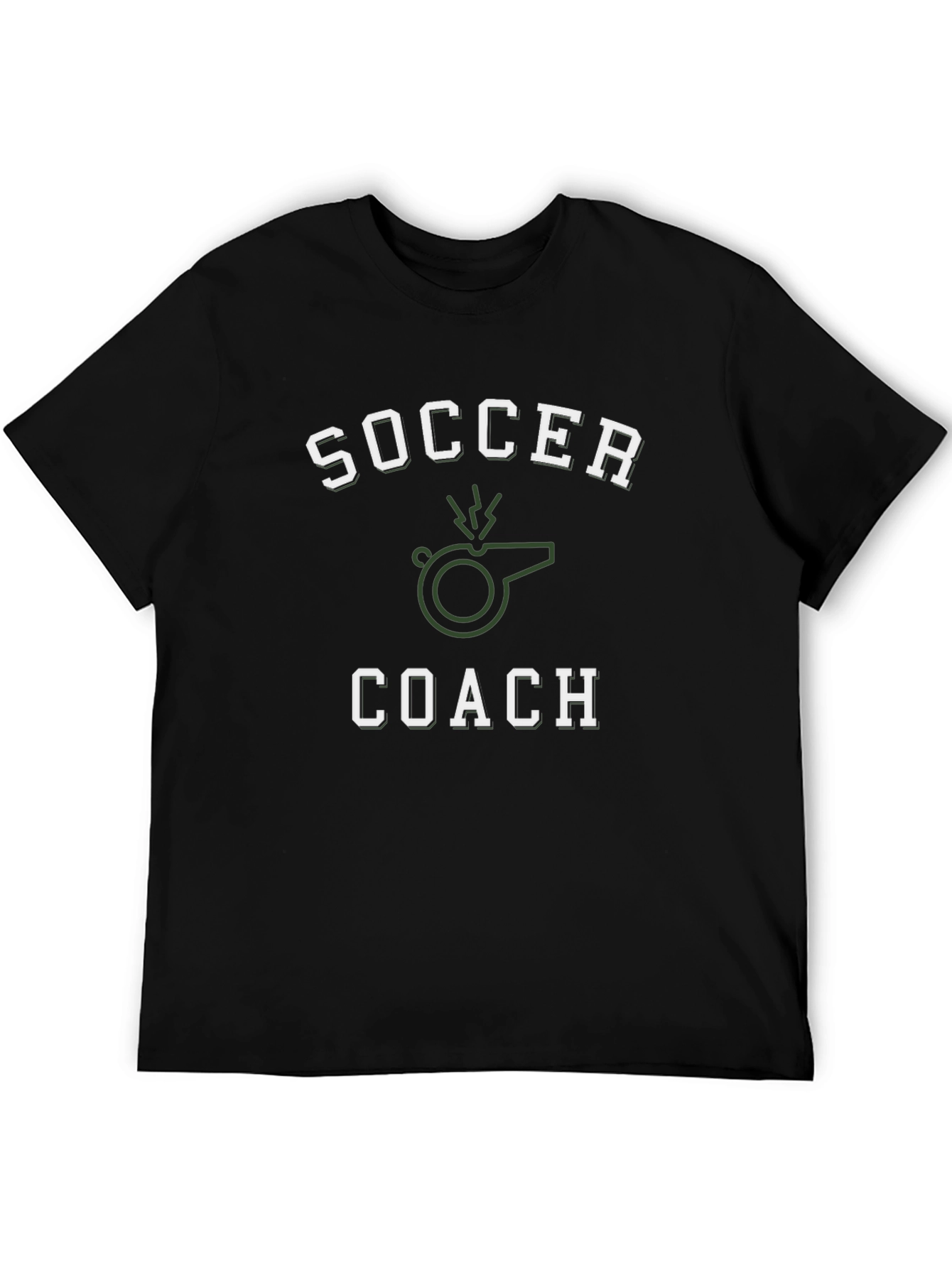 Soccer Coach T-Shirt - Whistle Graphic Tee