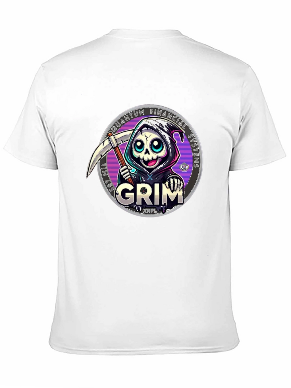 Grim Reaper Crypto T-Shirt - Quantum Financial Systems