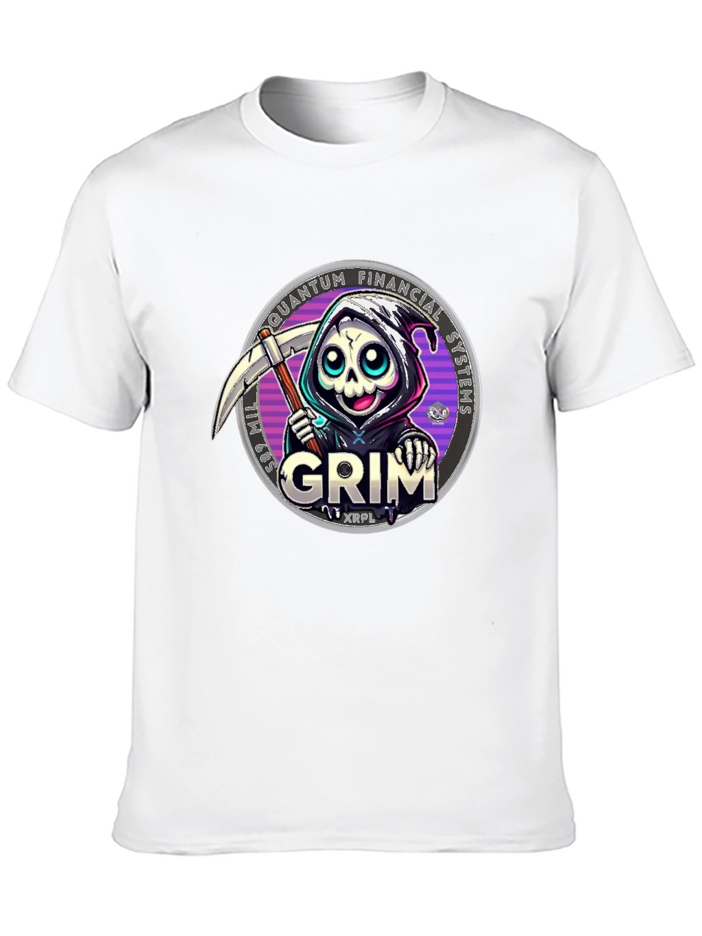 Grim Reaper Crypto T-Shirt - Quantum Financial Systems