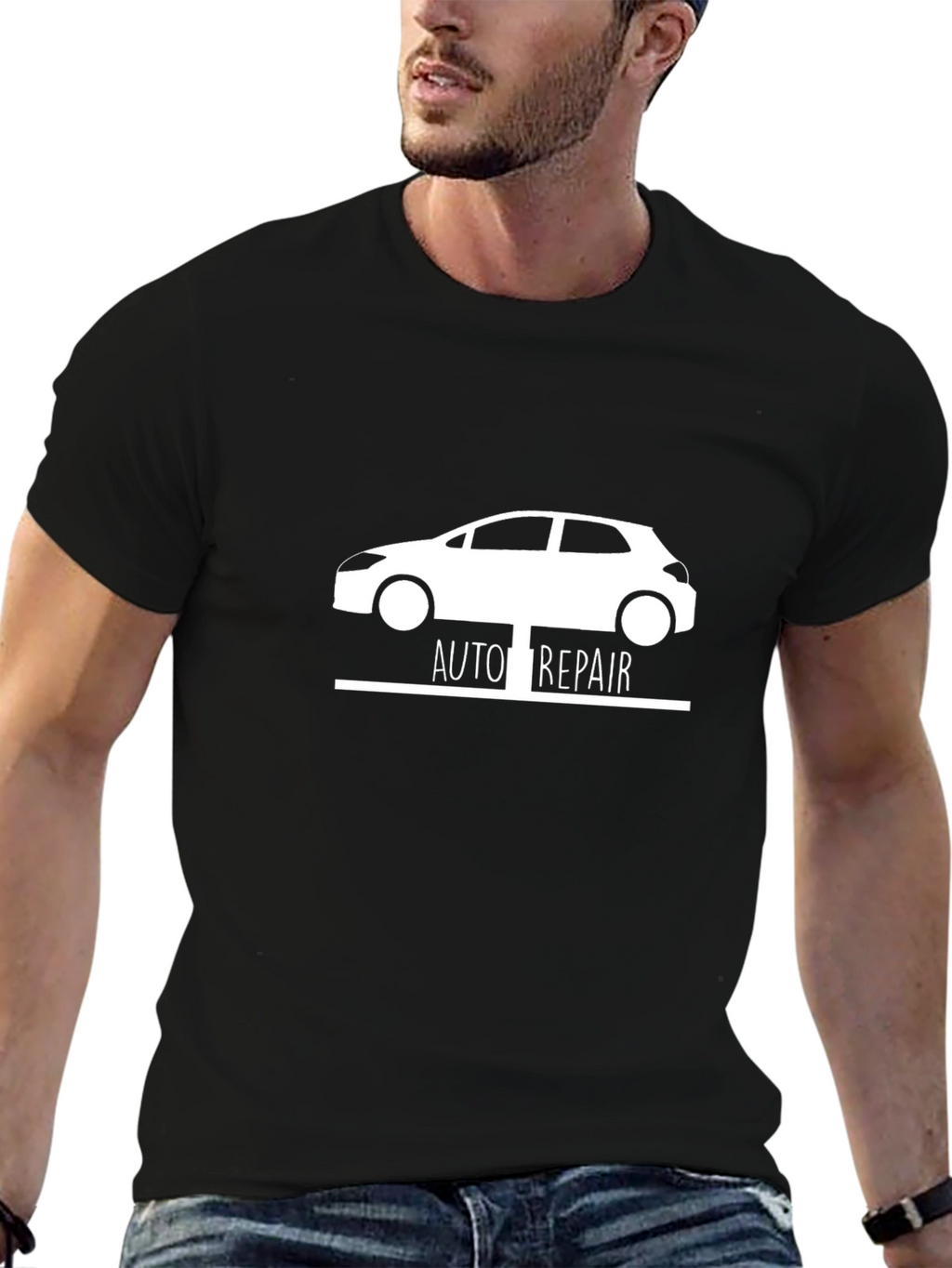 Auto Repair Car Graphic Tee - Mechanic Shirt