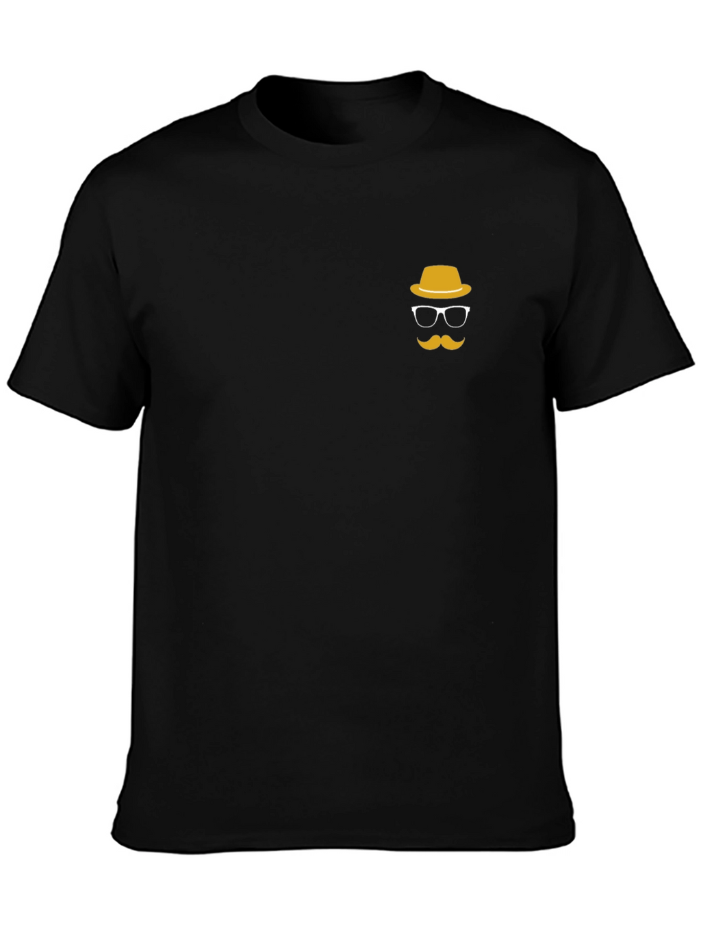 Mens Black T-shirt with Novelty Graphic