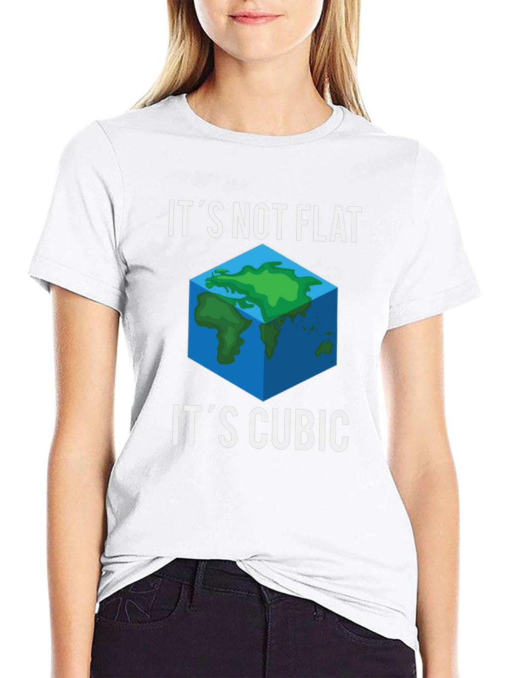 Its Not Flat Its Cubic Graphic Tee