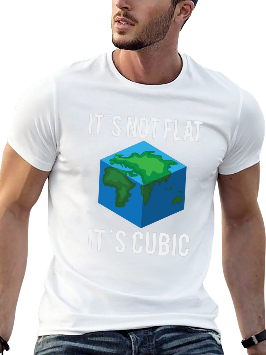 Its Not Flat Its Cubic Graphic Tee