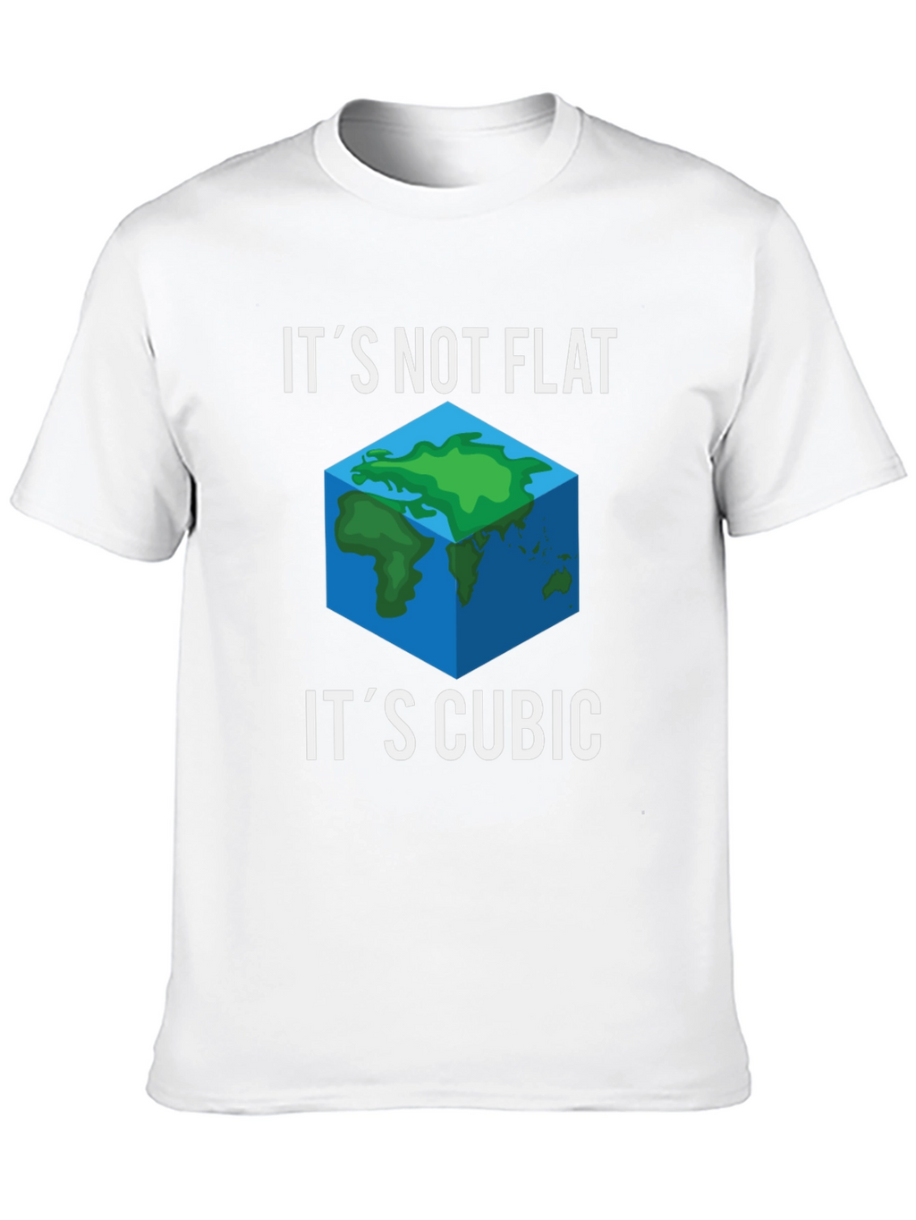 Its Not Flat Its Cubic Graphic Tee