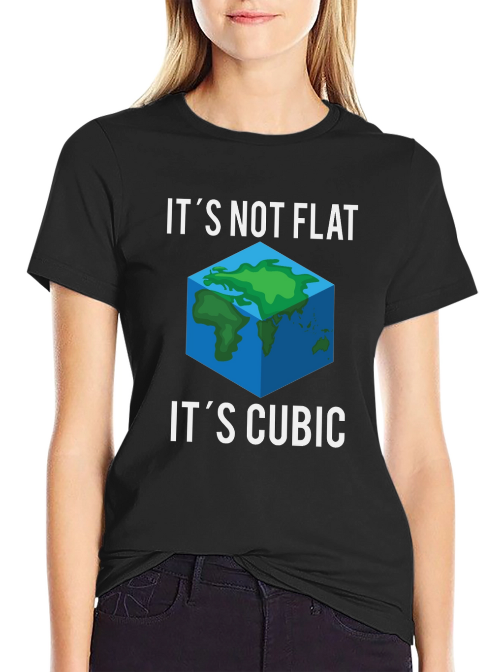Its Not Flat Its Cubic Graphic Tee