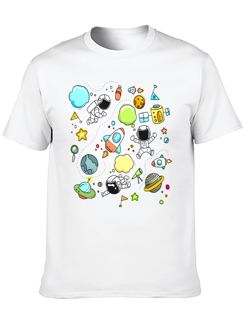 Space Adventure Graphic Tee - Black
